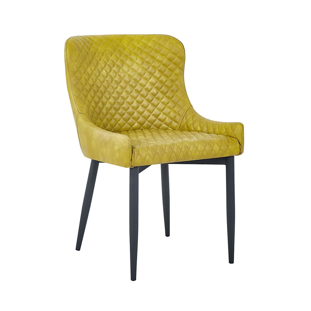 Montreal Set of 2 Dining Chairs Olive PU Leather Olive (Green) – image 4