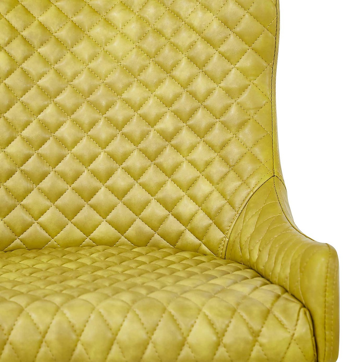 Montreal Set of 2 Dining Chairs Olive PU Leather Olive (Green) – image 7