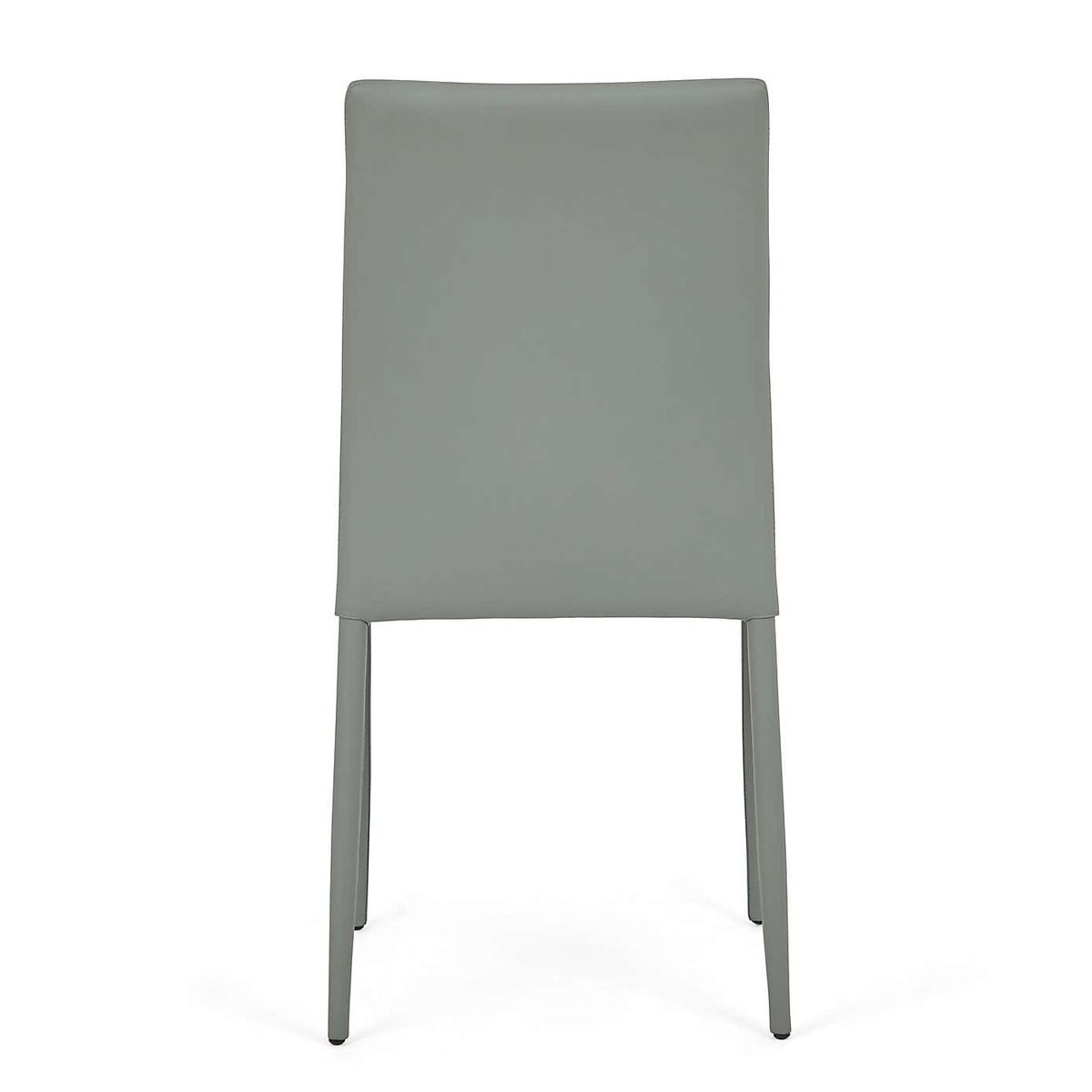 Axel Set of 2 Dining Chairs Grey PU Leather Grey – image 5