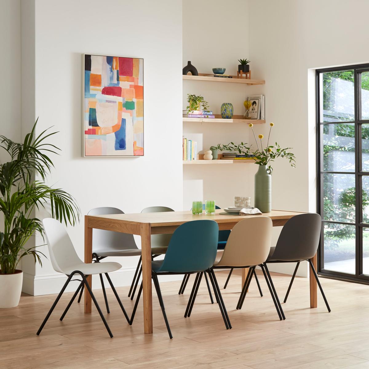 Burton Dining Chair, Fabric – image 2