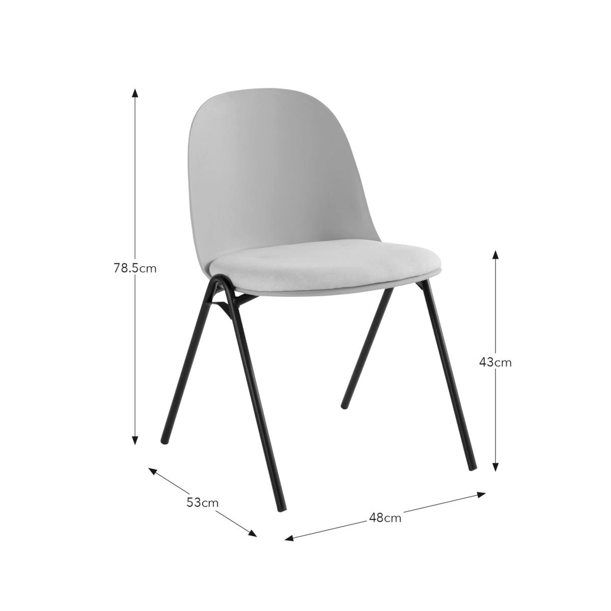 Burton Dining Chair, Fabric – image 8