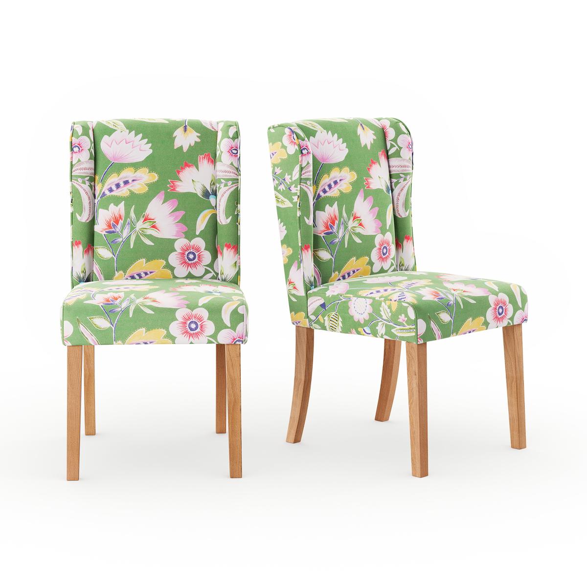 Oswald Dining Chair, Floral Green Green – image 4