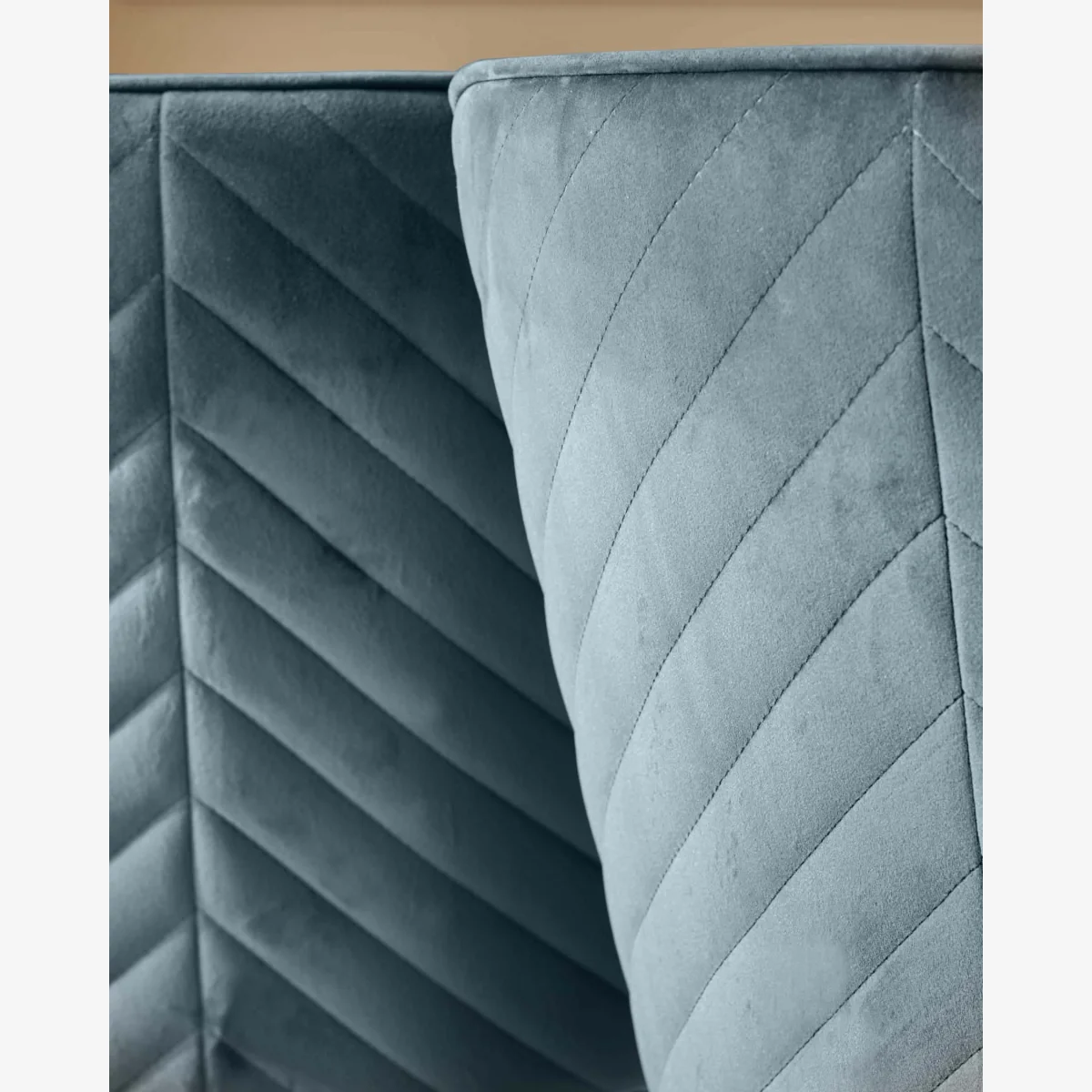 Serena Blue Grey Velvet Dining Chair – image 1