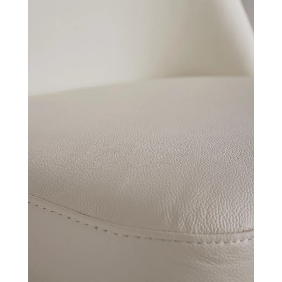 Deco White Real Leather Dining Chair – image 7