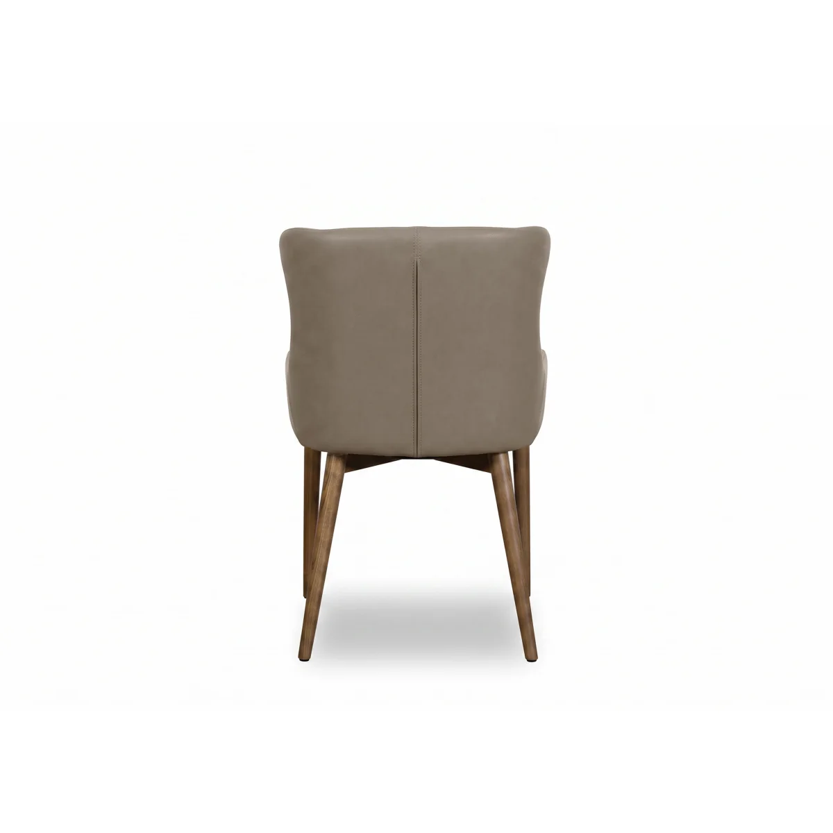 Sansa Set of 4 Faux Leather Dining Chairs with Wooden Legs - Green - In Time for Christmas – image 3