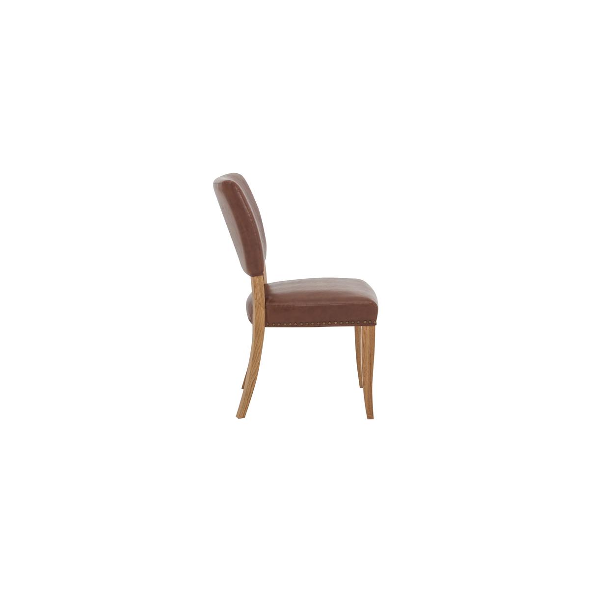 Pattern Pair of Dining Chairs - Brown – image 3