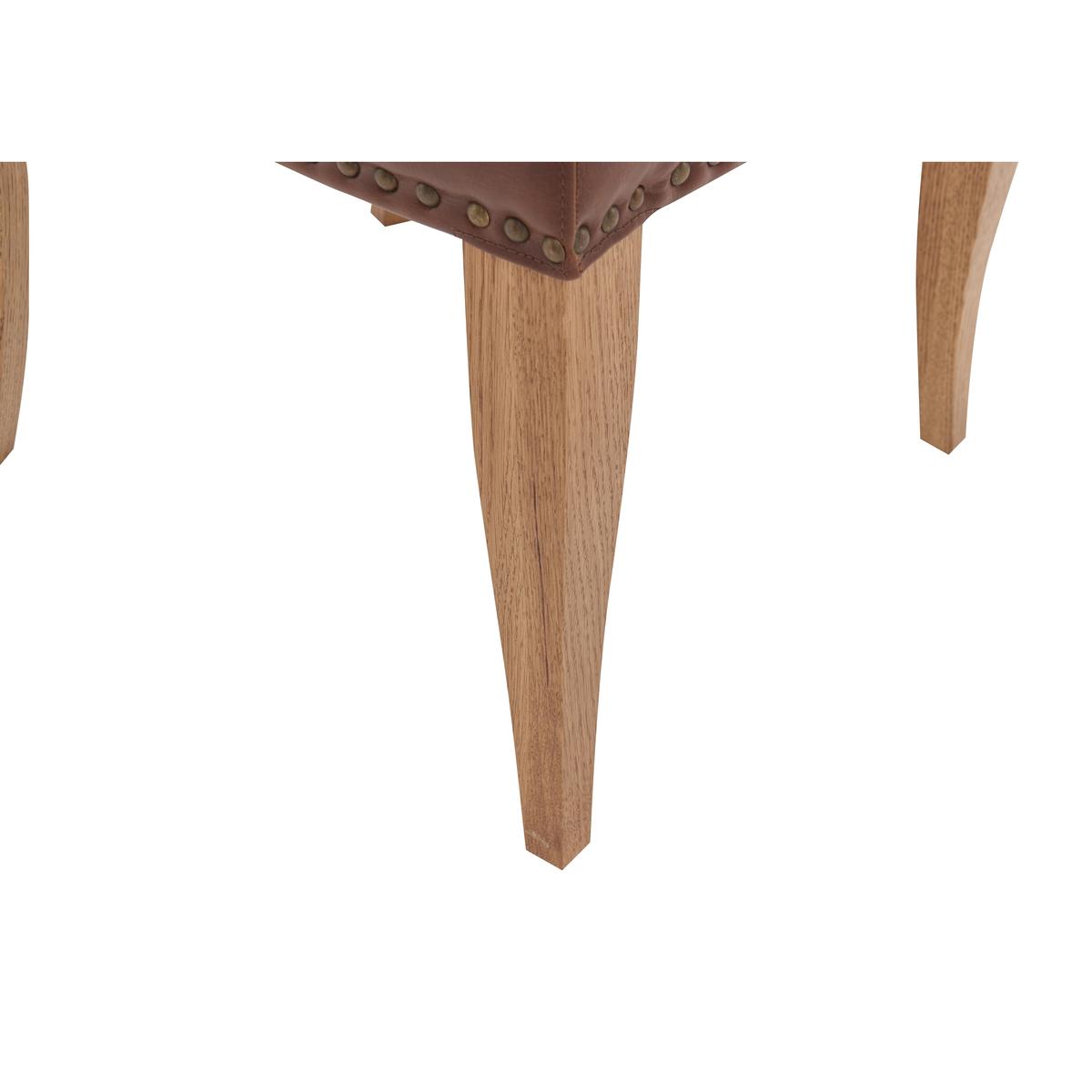 Pattern Pair of Dining Chairs - Brown – image 6