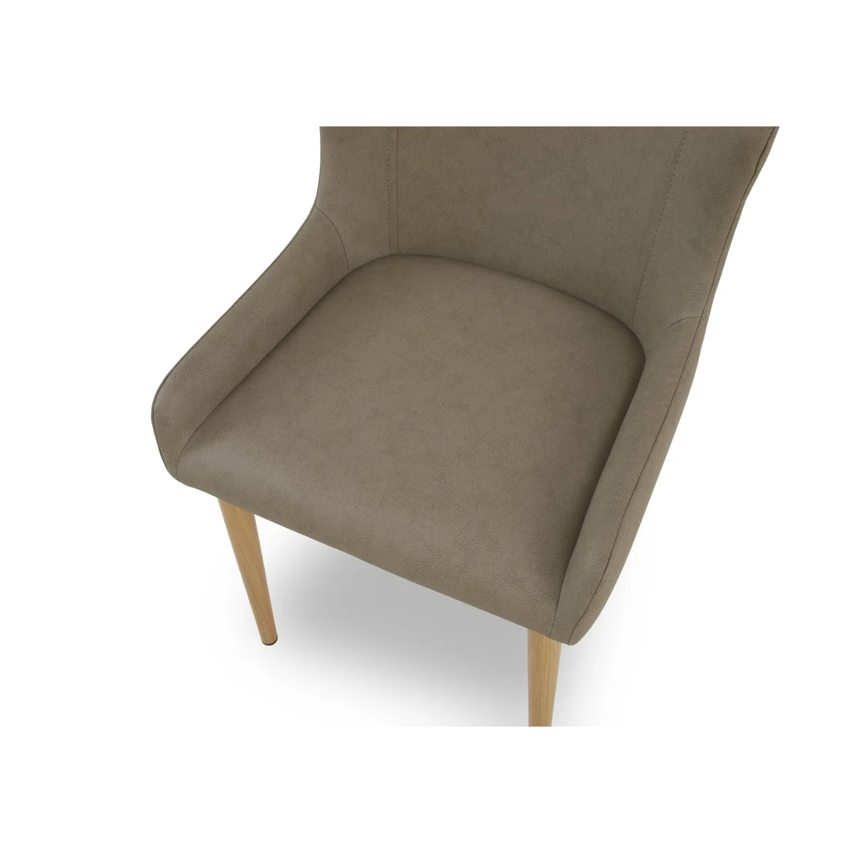 Riga Pair of Upholstered Dining Chairs - Green – image 3