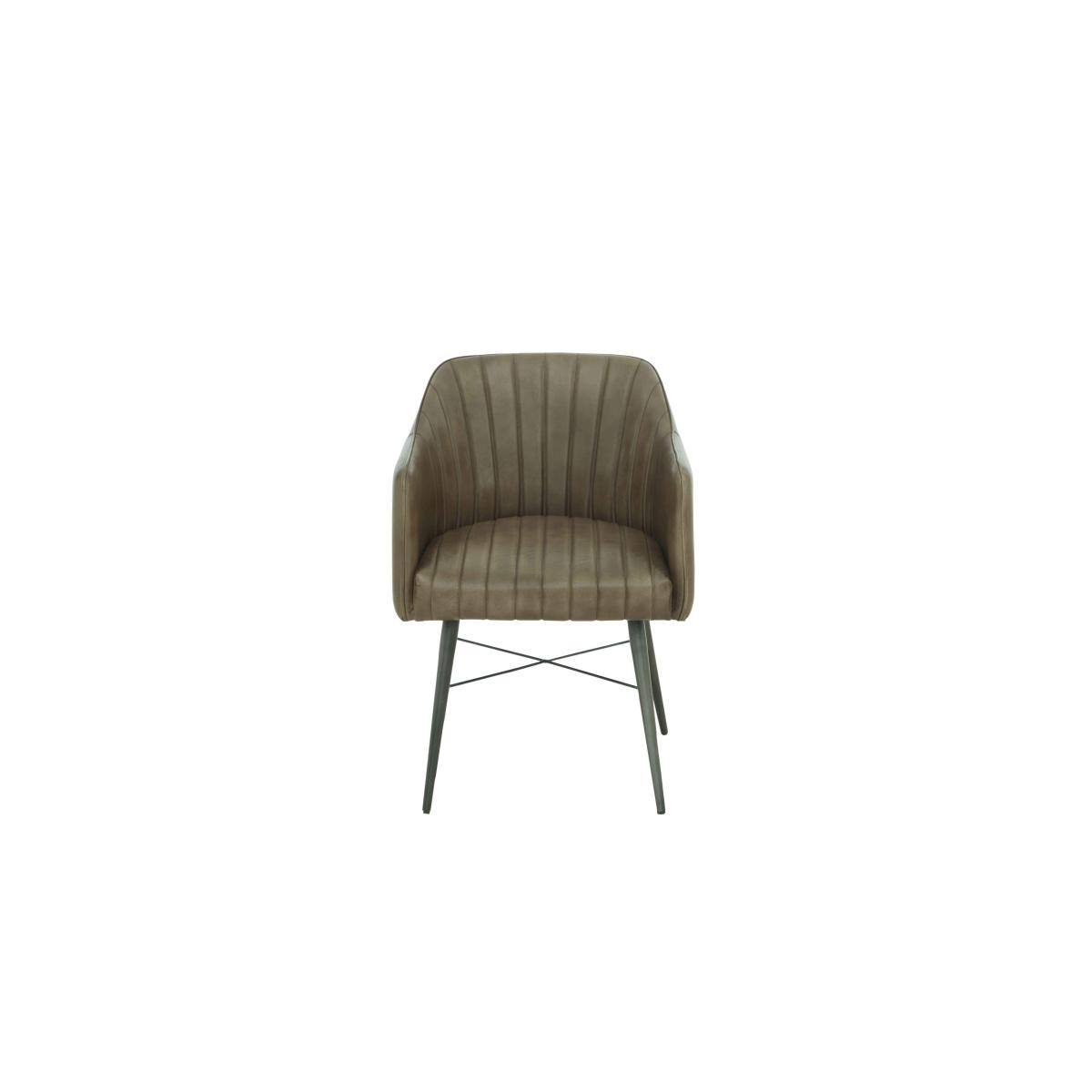 Max Set of 6 Leather Dining Chairs - Walnut Brown – image 6