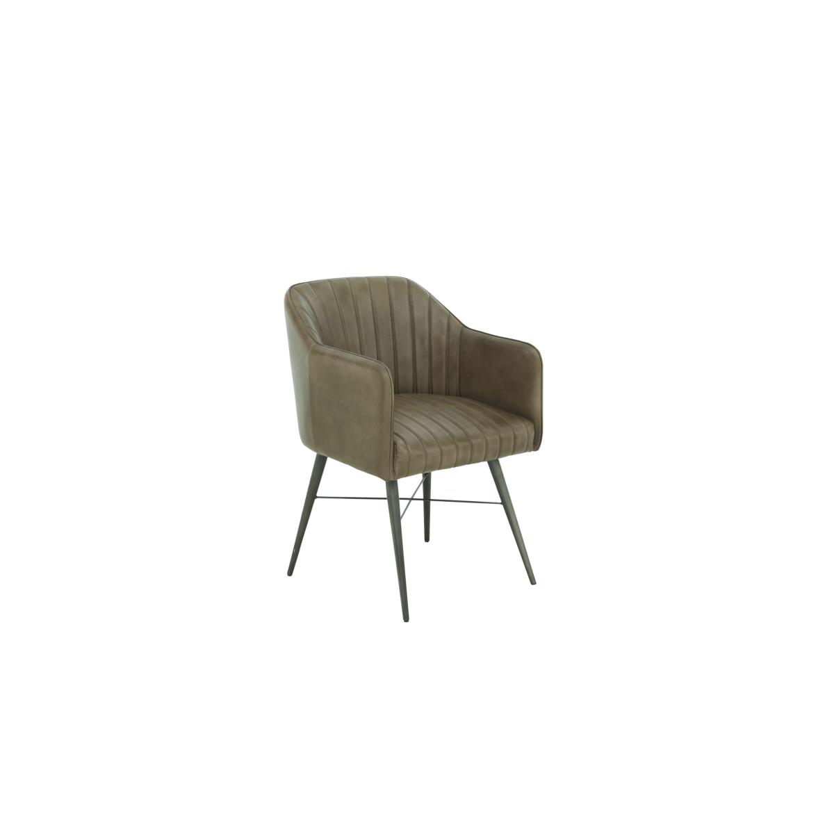 Max Set of 6 Leather Dining Chairs - Walnut Brown – image 7