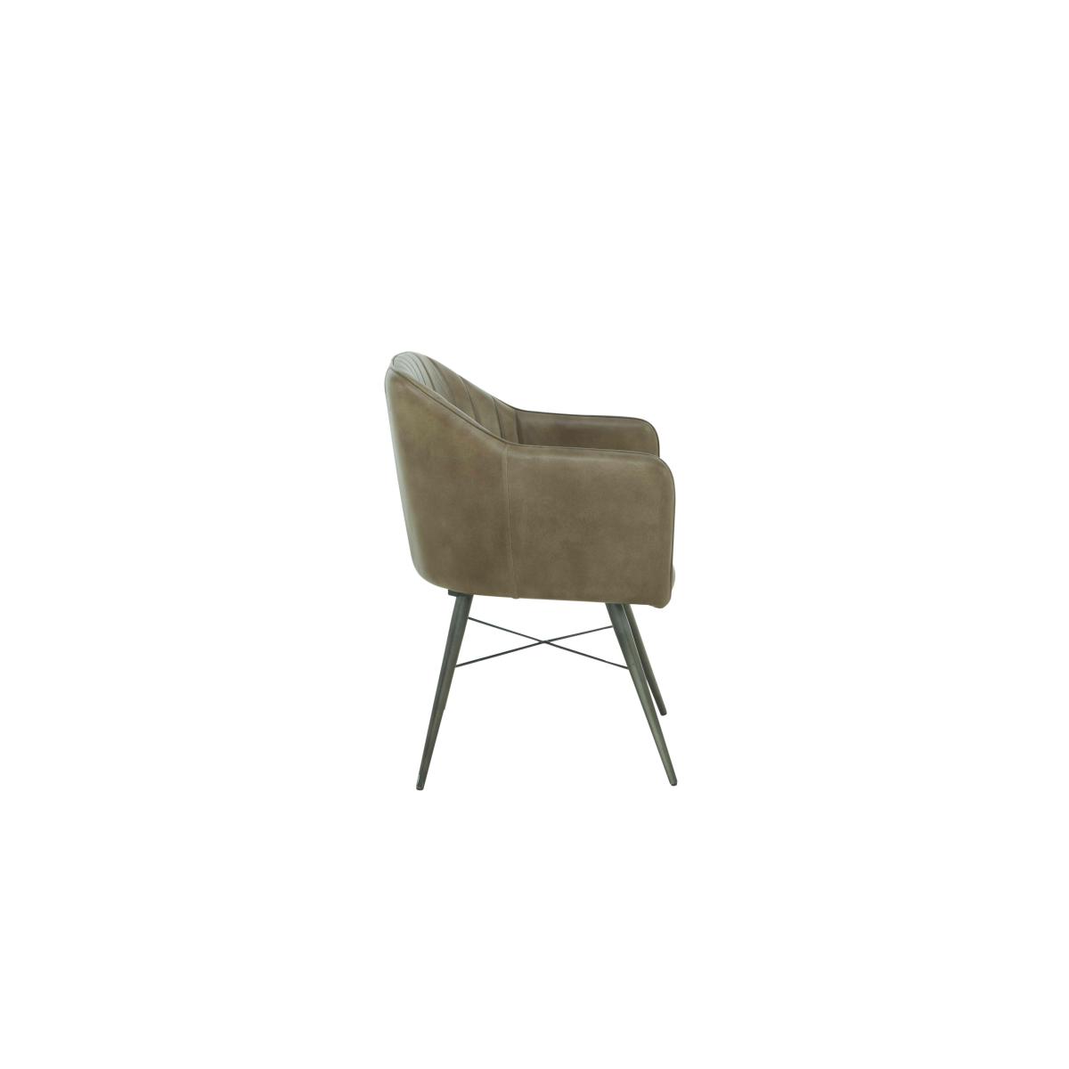 Max Set of 6 Leather Dining Chairs - Walnut Brown – image 8