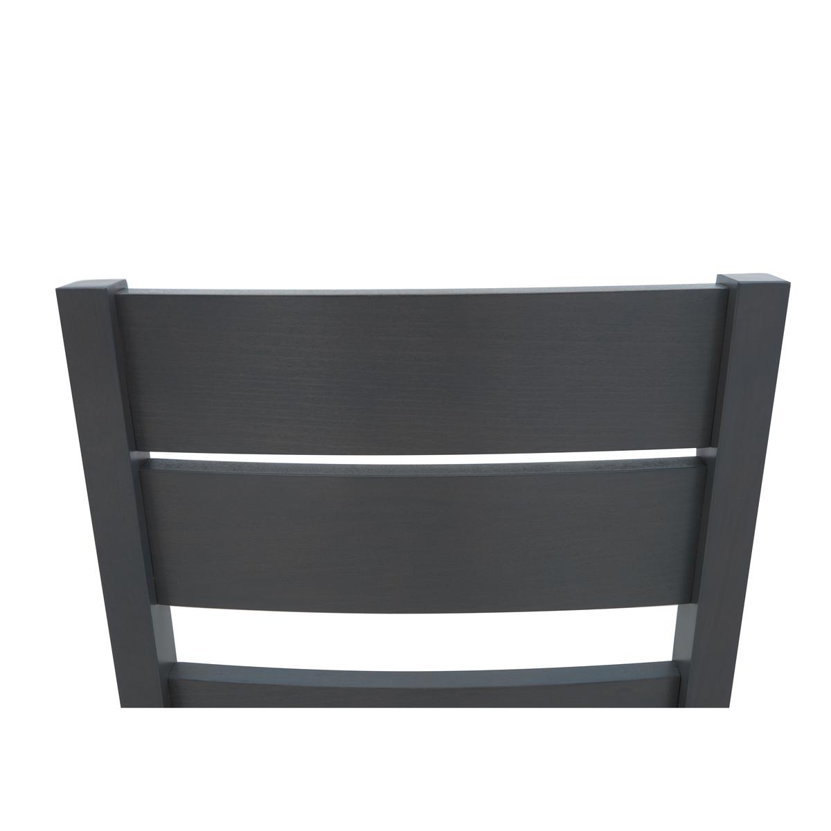 Cayenne Pair of Slatted Back Dining Chairs - Grey – image 5