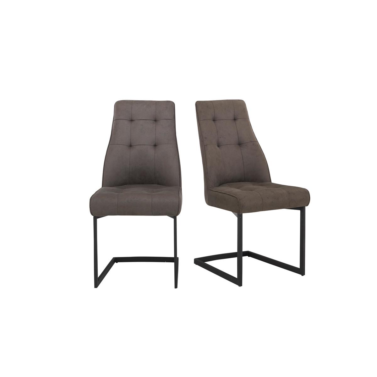 Merlin Pair of Dining Chairs - Grey – image 2