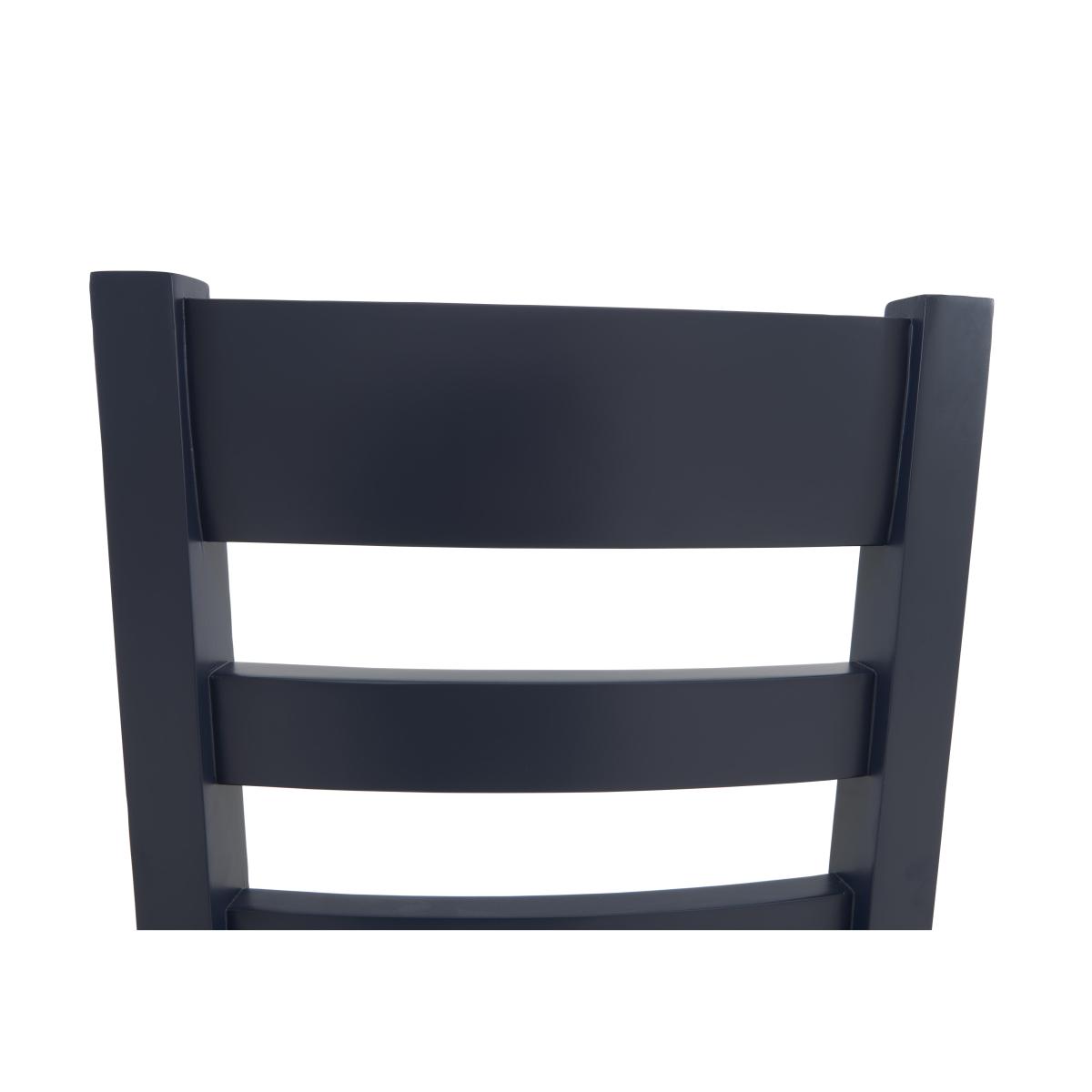 Hewitt Slatted Dining Chair with Fabric Seat – image 2