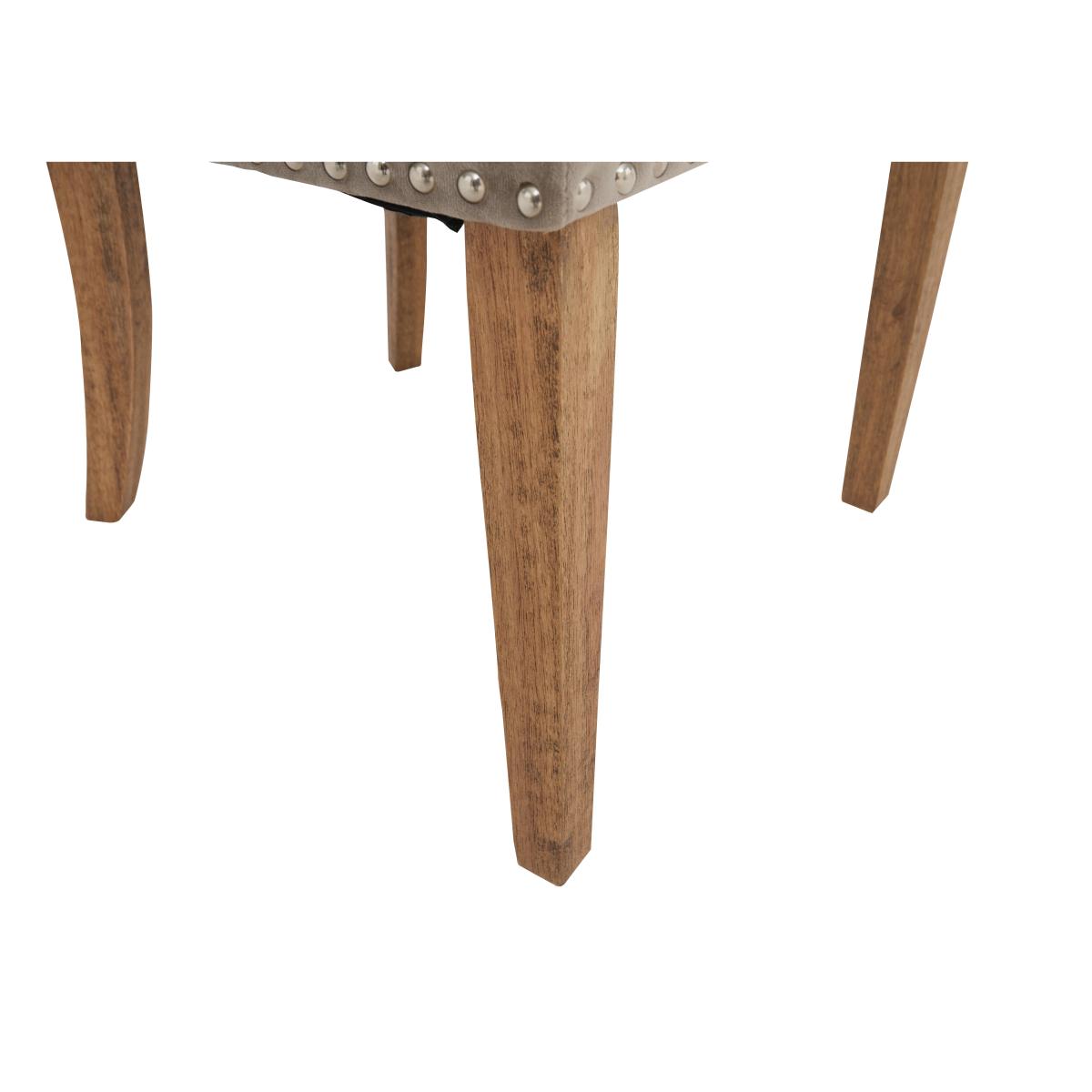 Chennai Pair of Luxe Dining Chairs - Taupe – image 6