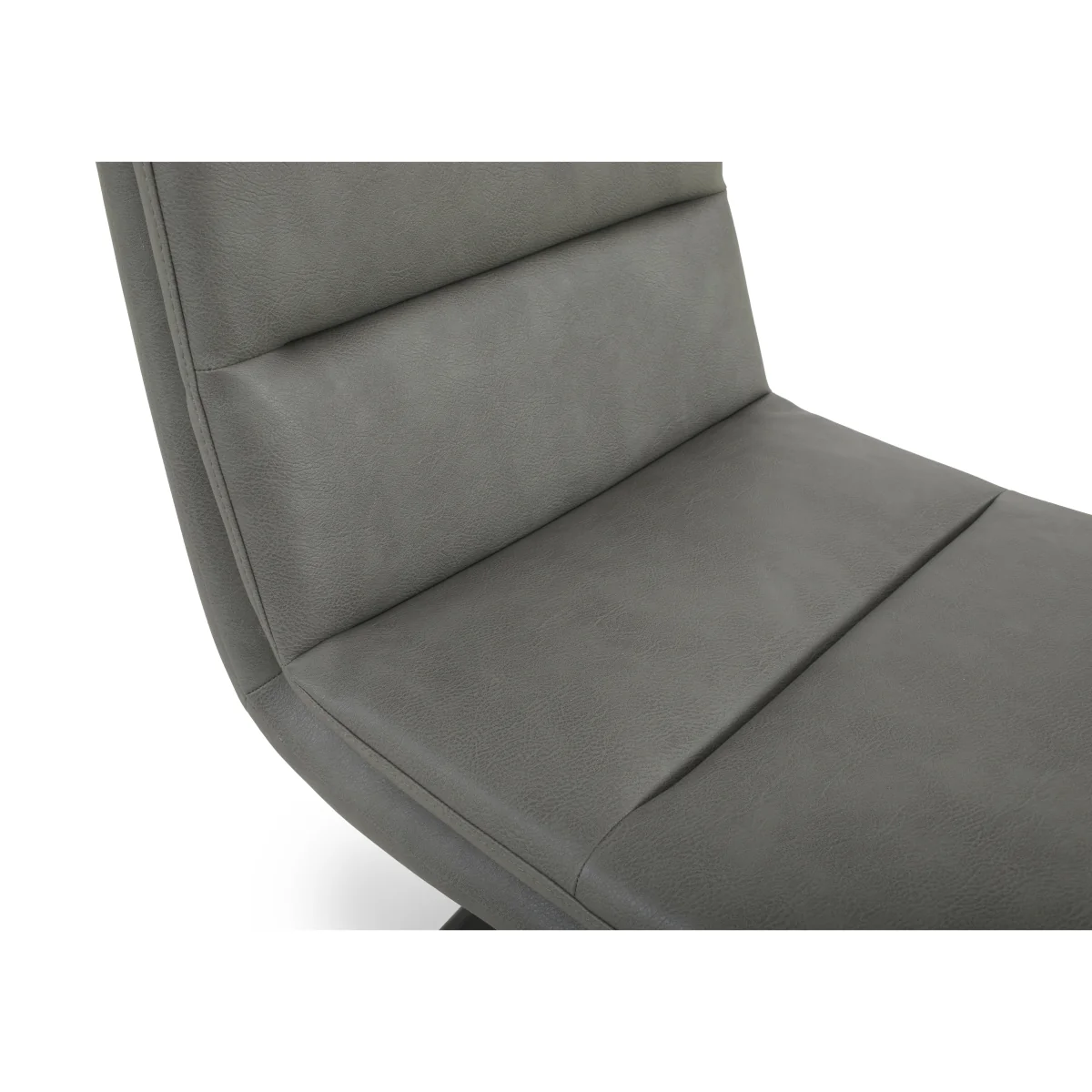Njord Faux Leather Swivel Dining Chair - Tan – image 3