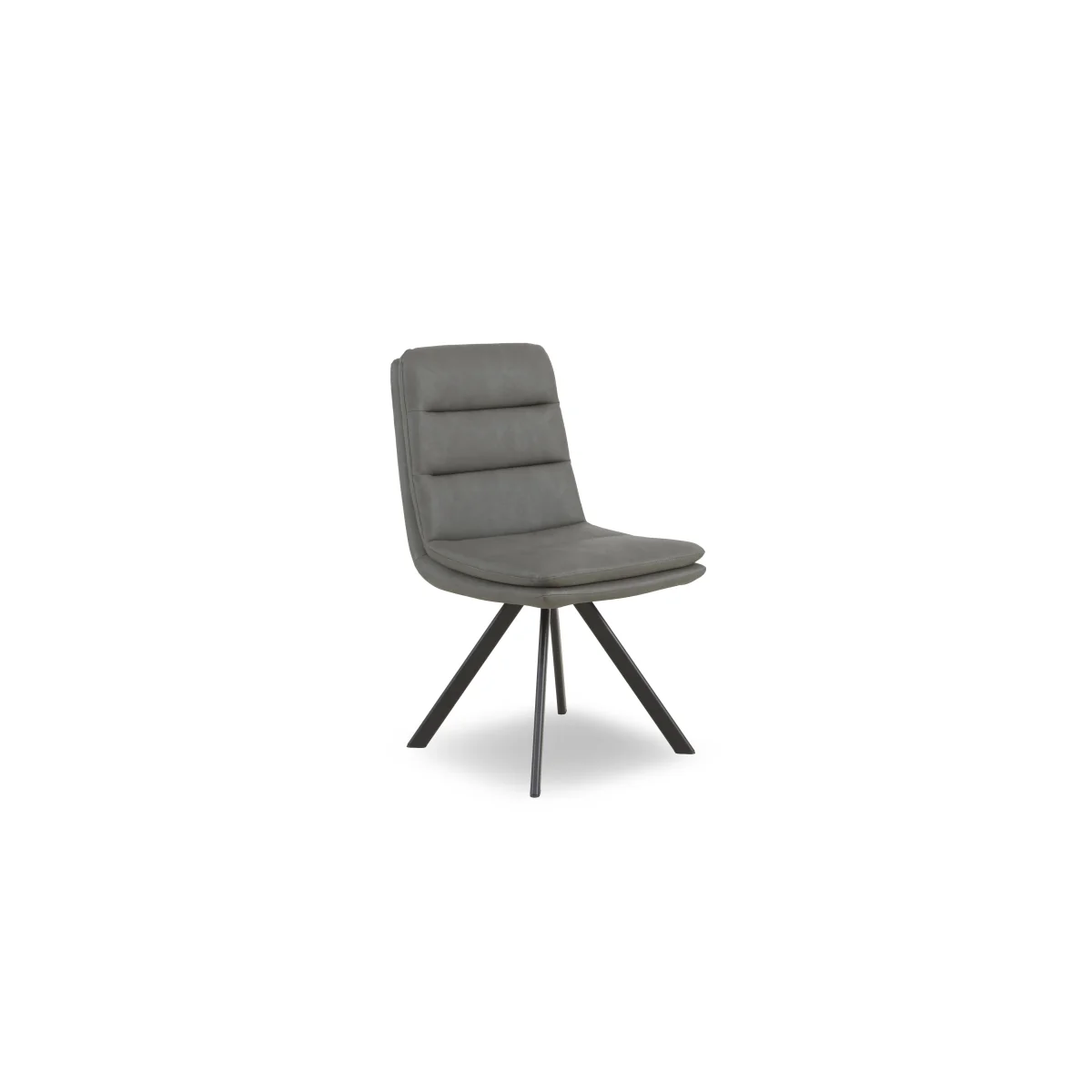 Njord Faux Leather Swivel Dining Chair - Tan – image 4