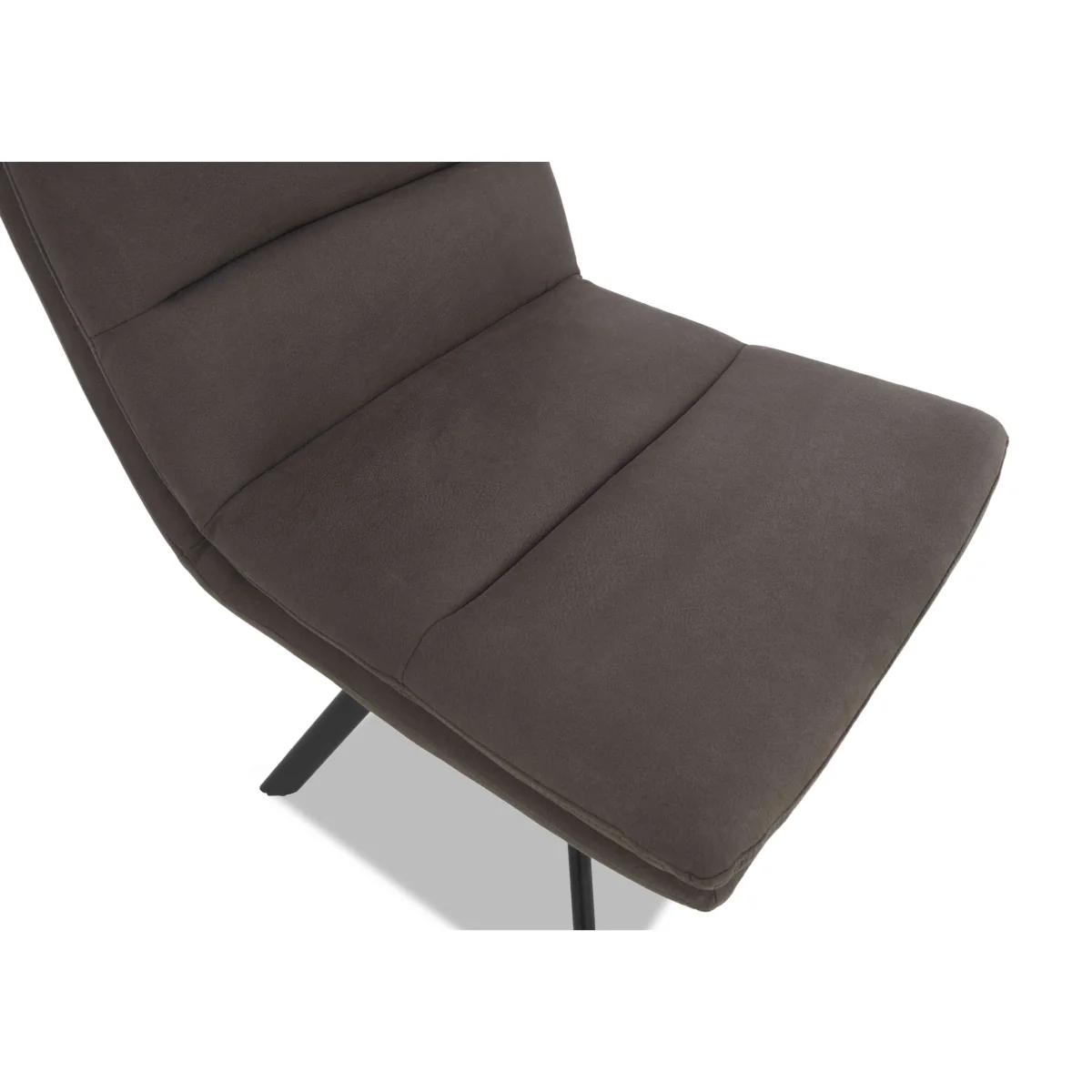 Njord Fabric Swivel Dining Chair - Anthracite – image 3