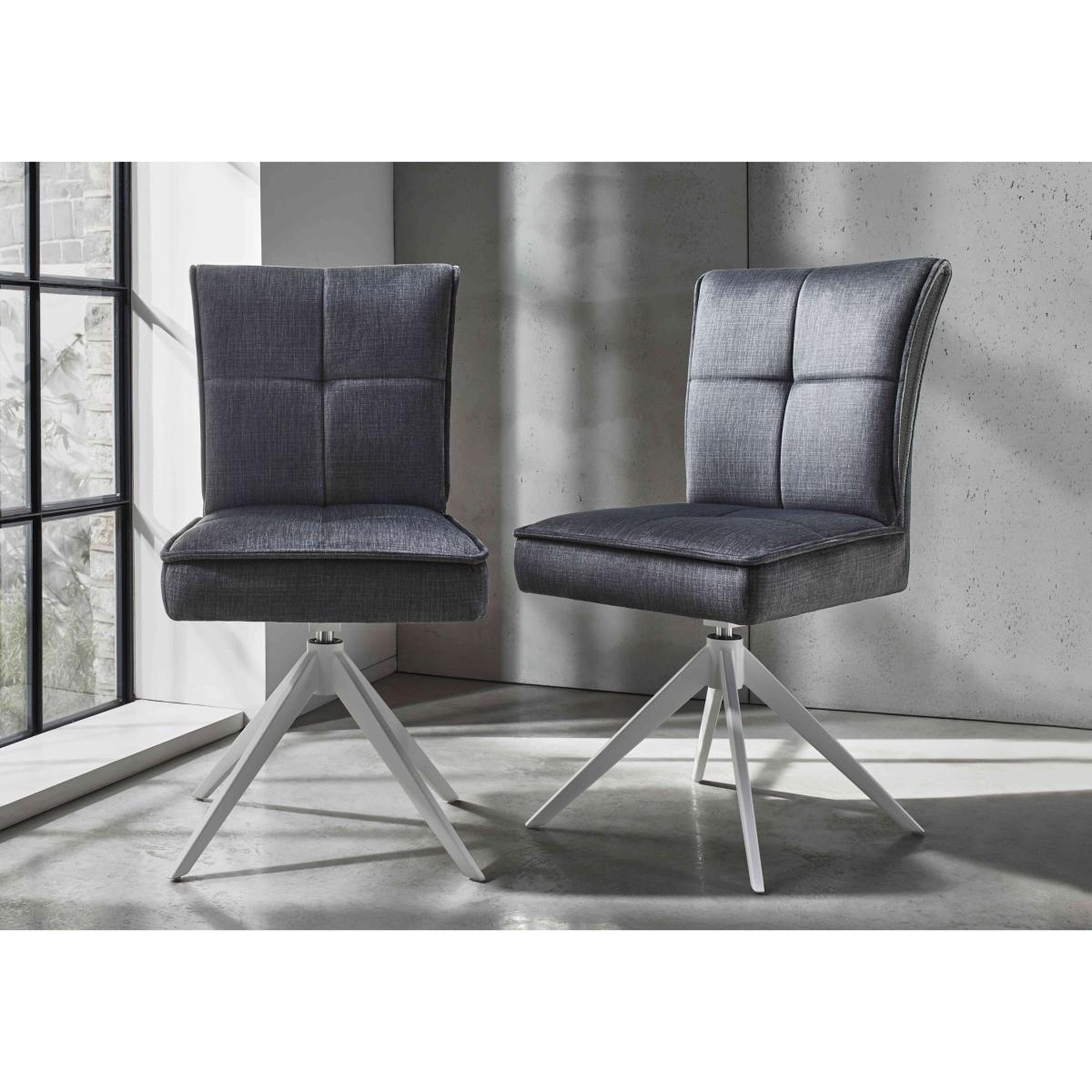 Glacier Pair of Swivel Dining Chairs – image 2