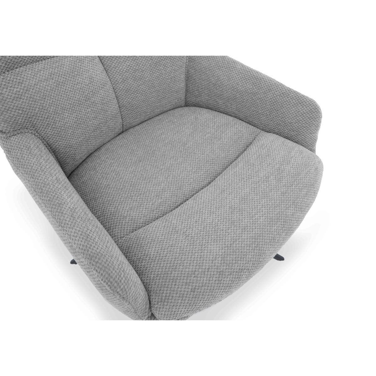 Kiara Pair of Fabric Swivel Dining Chairs – image 3