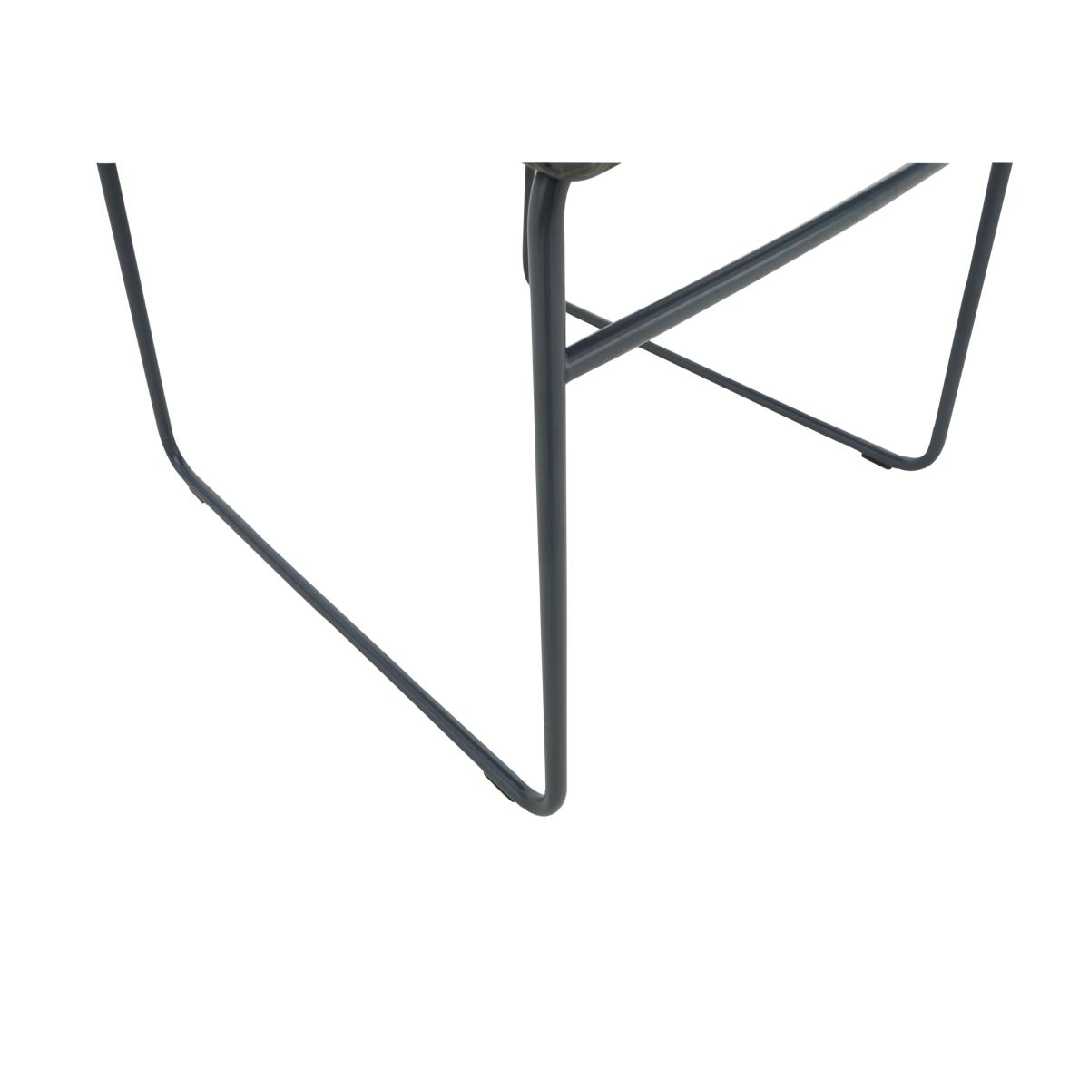 Connubia by Calligaris - Maya Ski Leg Faux Leather Dining Chair with Matt Grey Legs – image 5