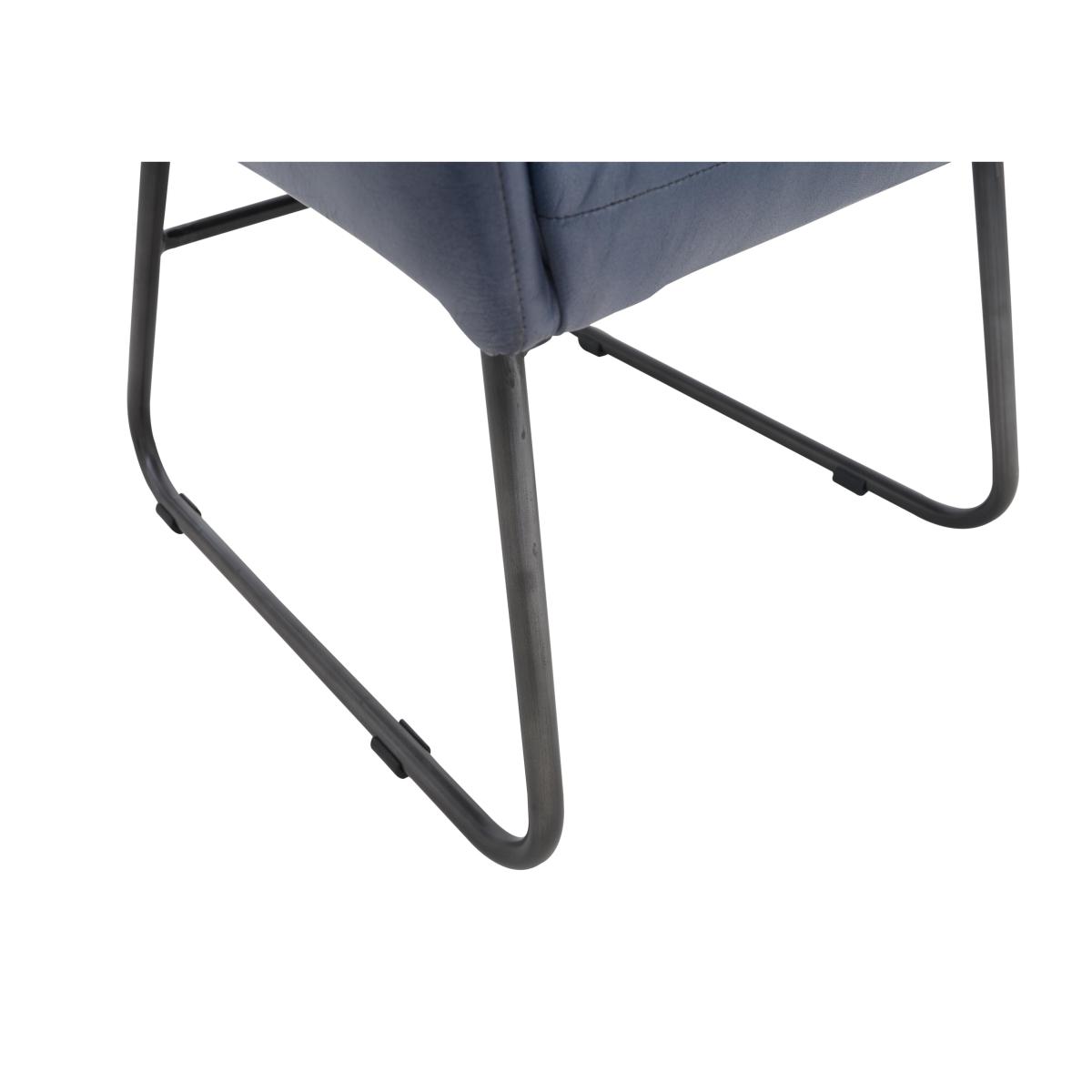Sam Leather Dining Chair - Grey – image 4