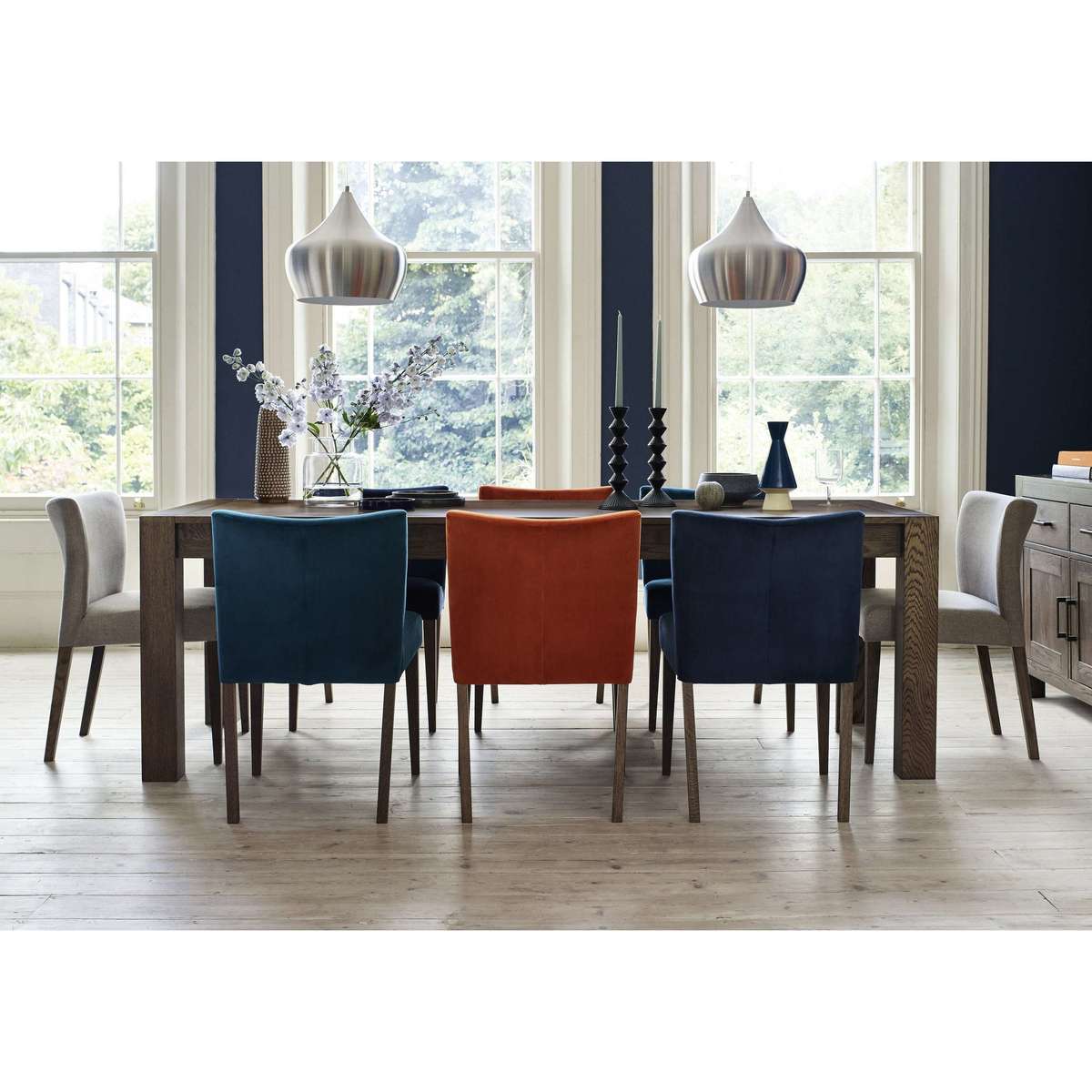 Havana Pair of Fabric Dining Chairs – image 5