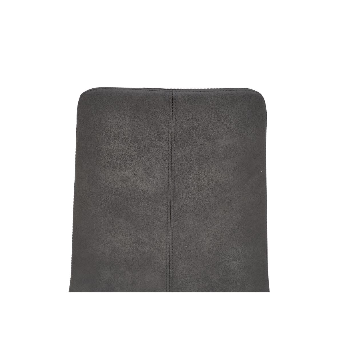 Nevada Pair of Faux Leather Dining Chairs - Grey – image 7