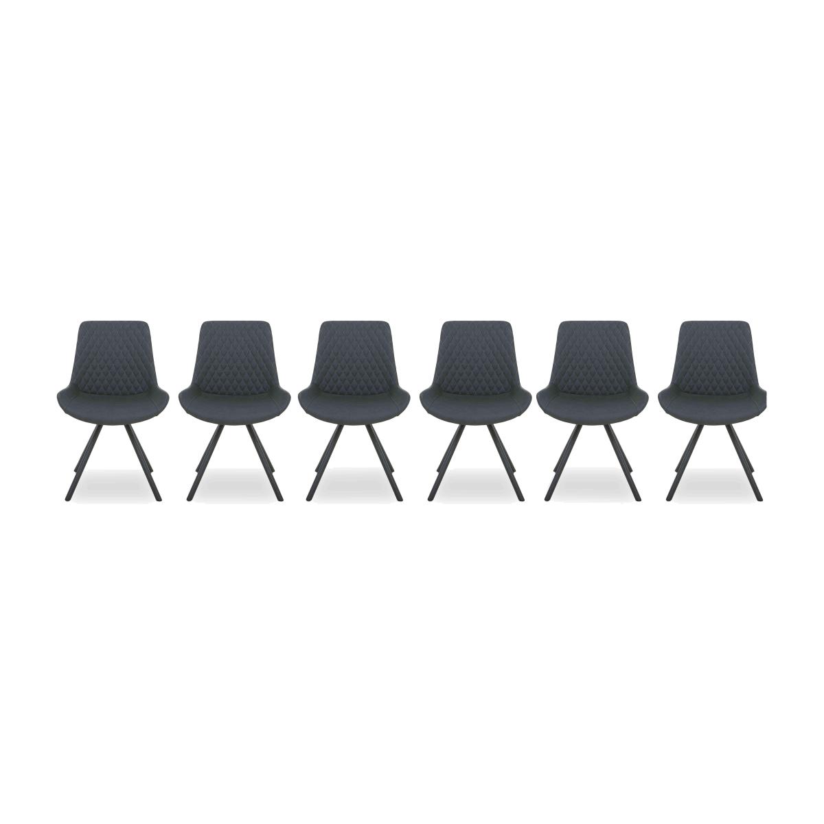 Ion Set of 6 Dining Chairs - Dark Grey – image 1
