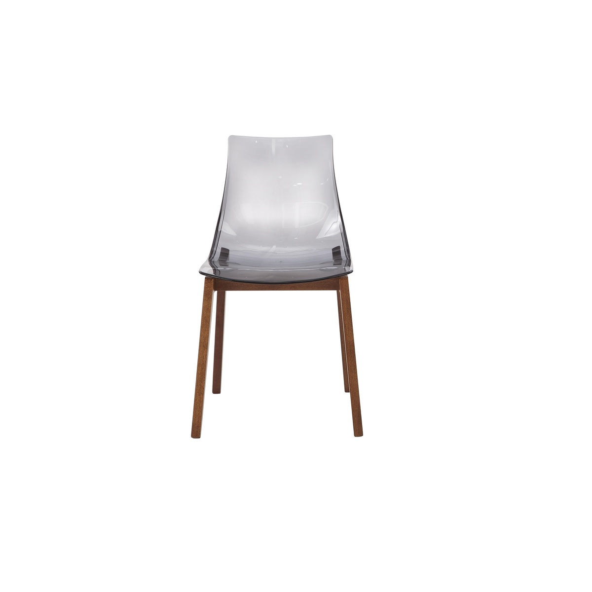 Calligaris - Mikado Pair of Smoke Grey Acrylic Dining Chairs - Grey – image 2