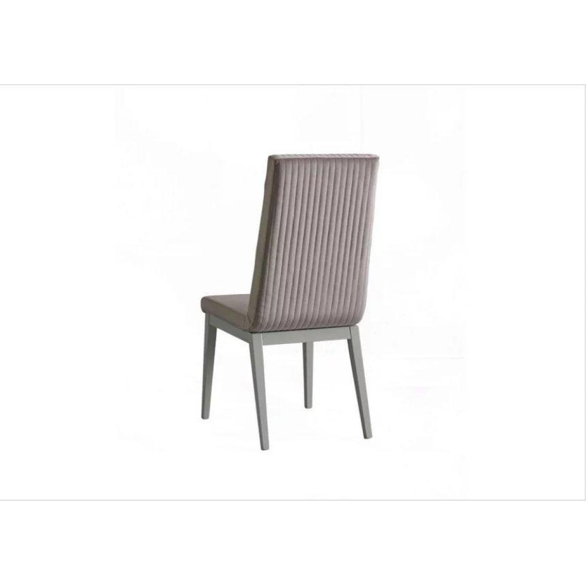 Venezia Fluted Fabric Dining Chair Set of 6 – image 2