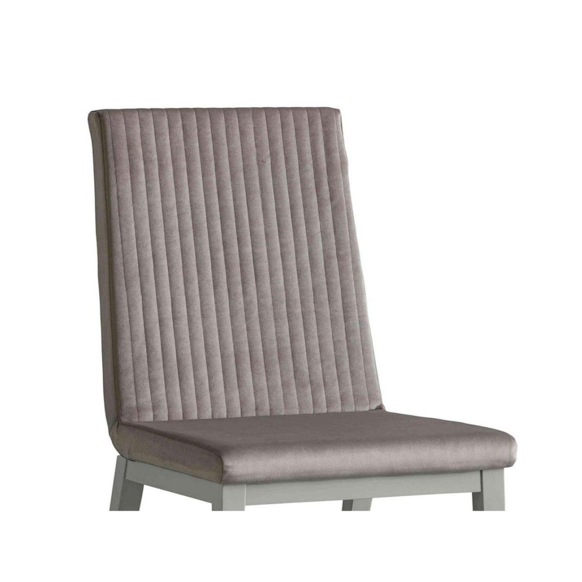 Venezia Fluted Fabric Dining Chair Set of 6 – image 3