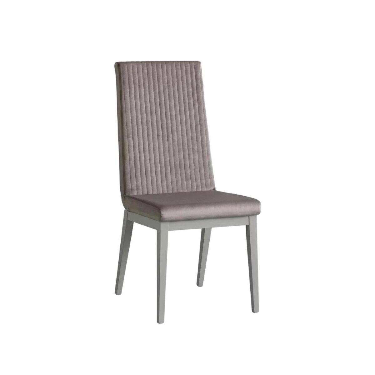 Venezia Fluted Fabric Dining Chair Set of 6 – image 1