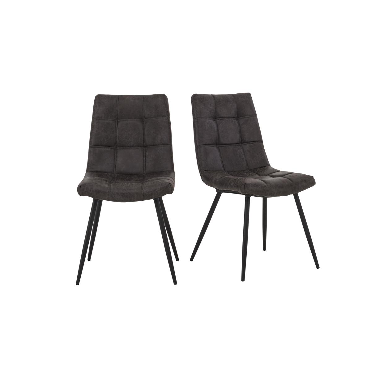 Walker Pair of Dining Chairs - Grey – image 2