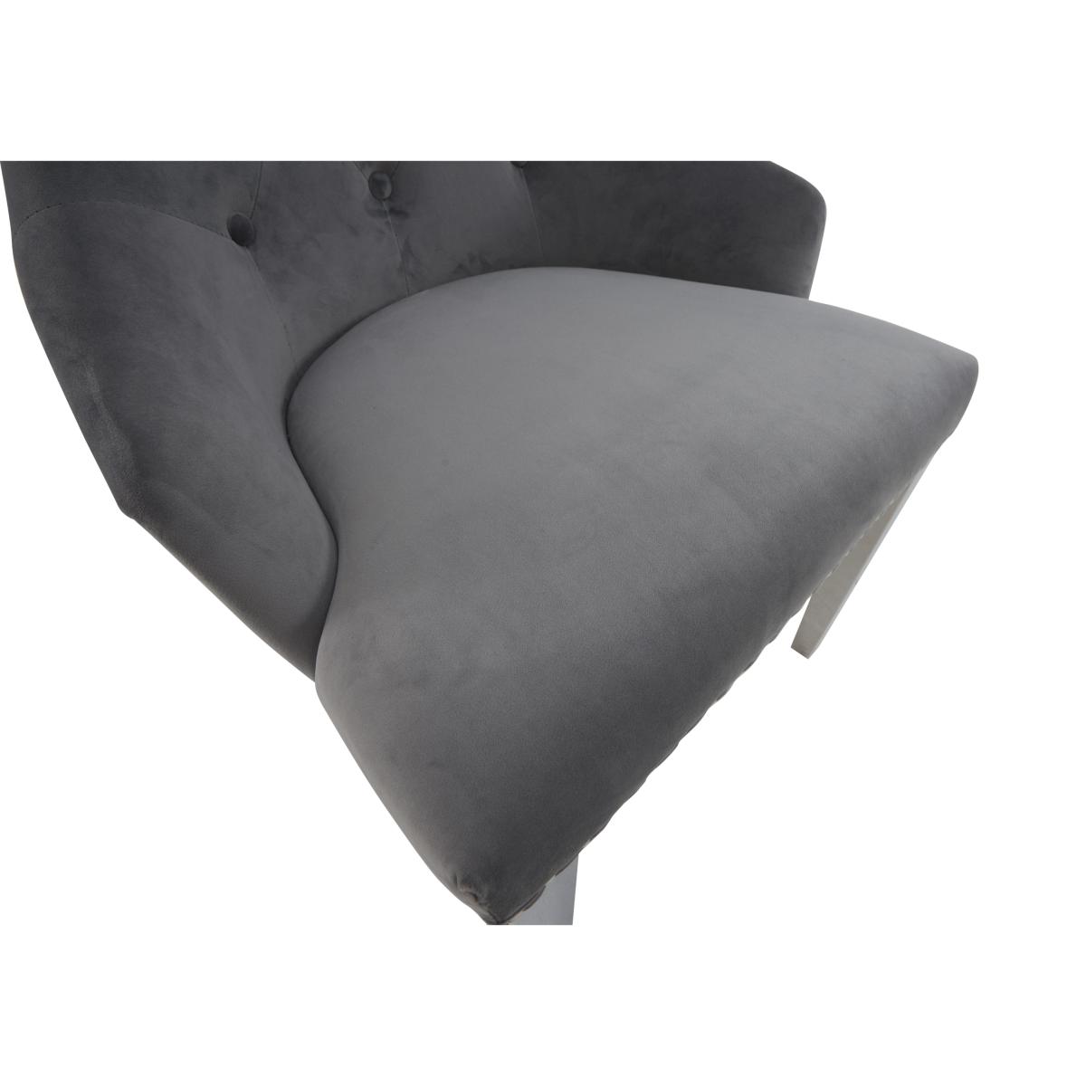 Dolce Set of 6 Button Back Dining Chairs - Navy – image 3