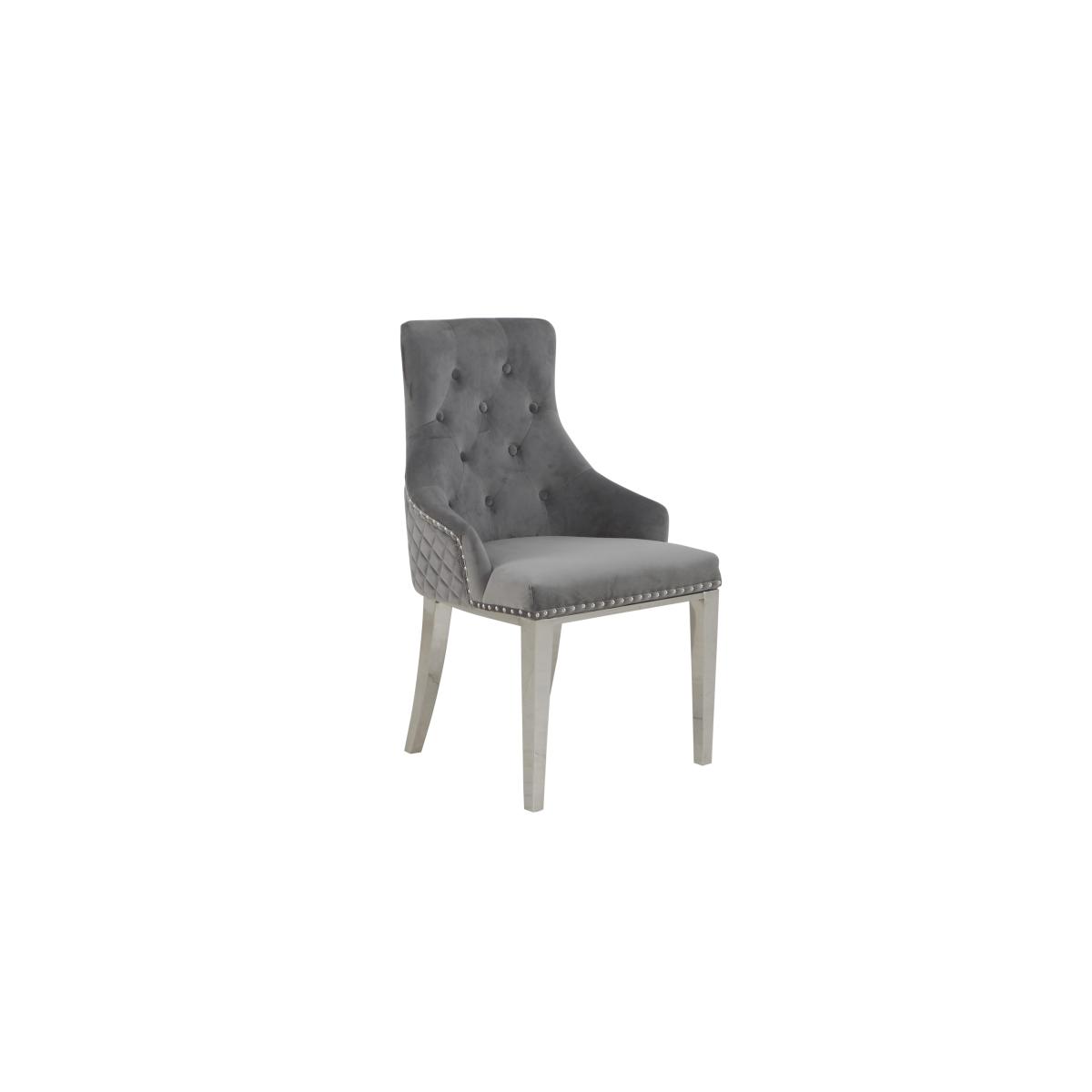 Dolce Set of 6 Button Back Dining Chairs - Navy – image 6