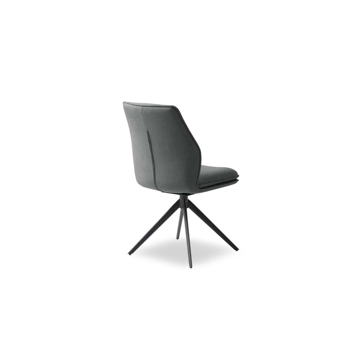 Bastille Pair of Faux Leather Swivel Dining Chairs – image 4