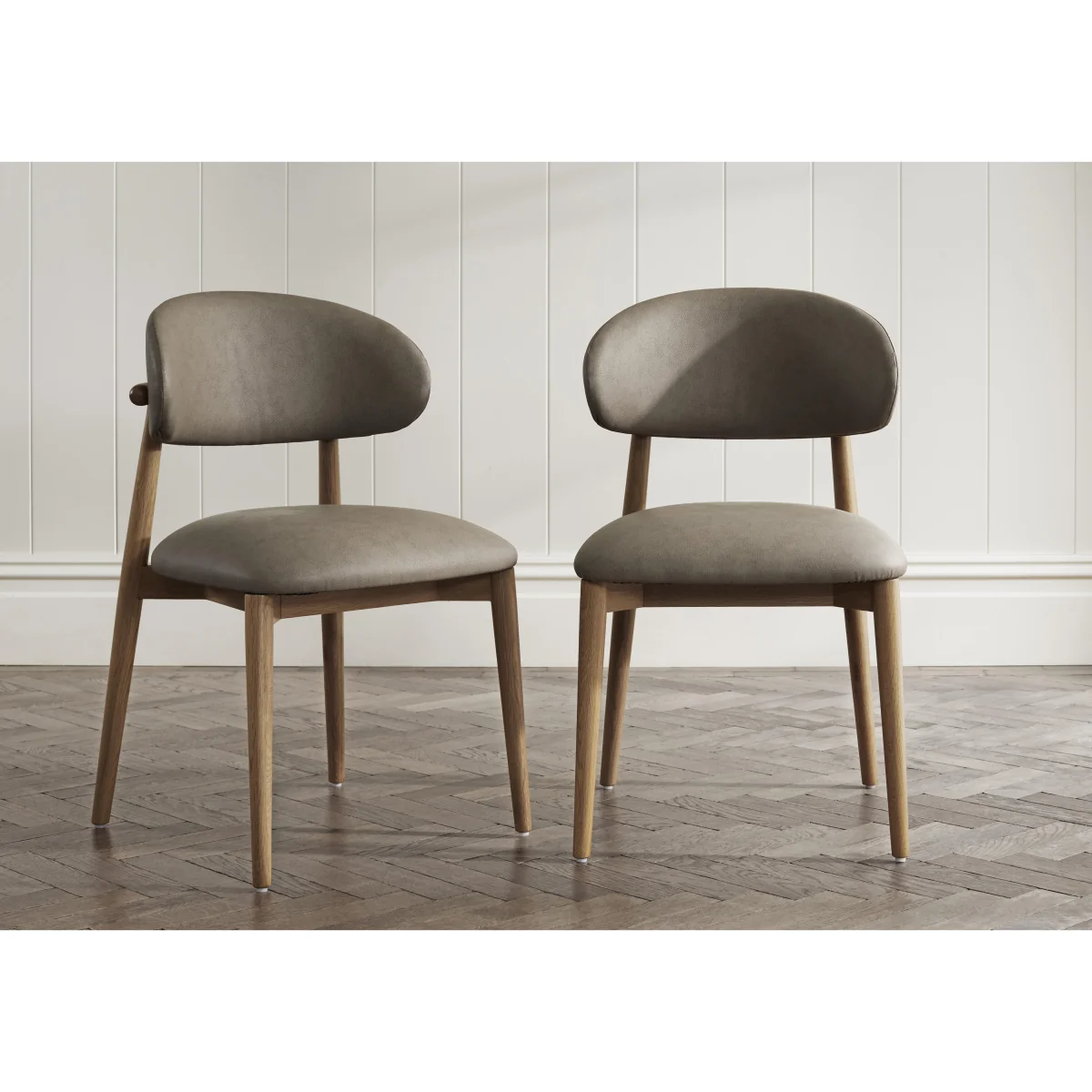 Riga Set of 4 Wooden Dining Chairs - Green – image 2