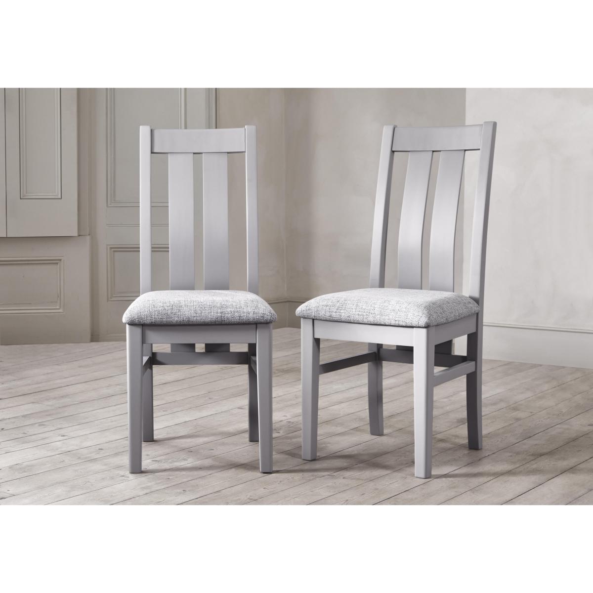 Lewis Set of 4 Wooden Slatted Back Dining Chairs – image 2