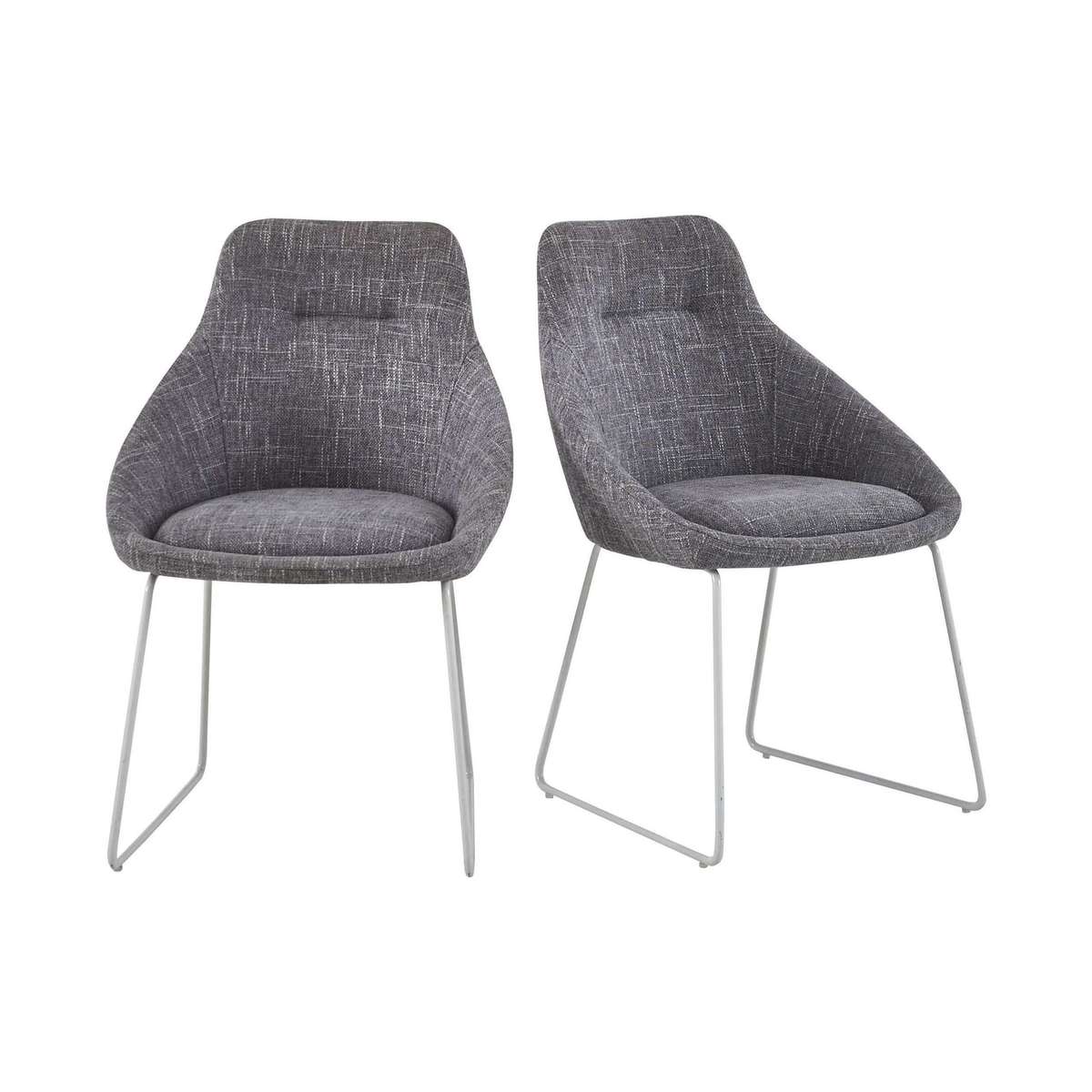 Jakob Pair of Upholstered Dining Chairs – image 2