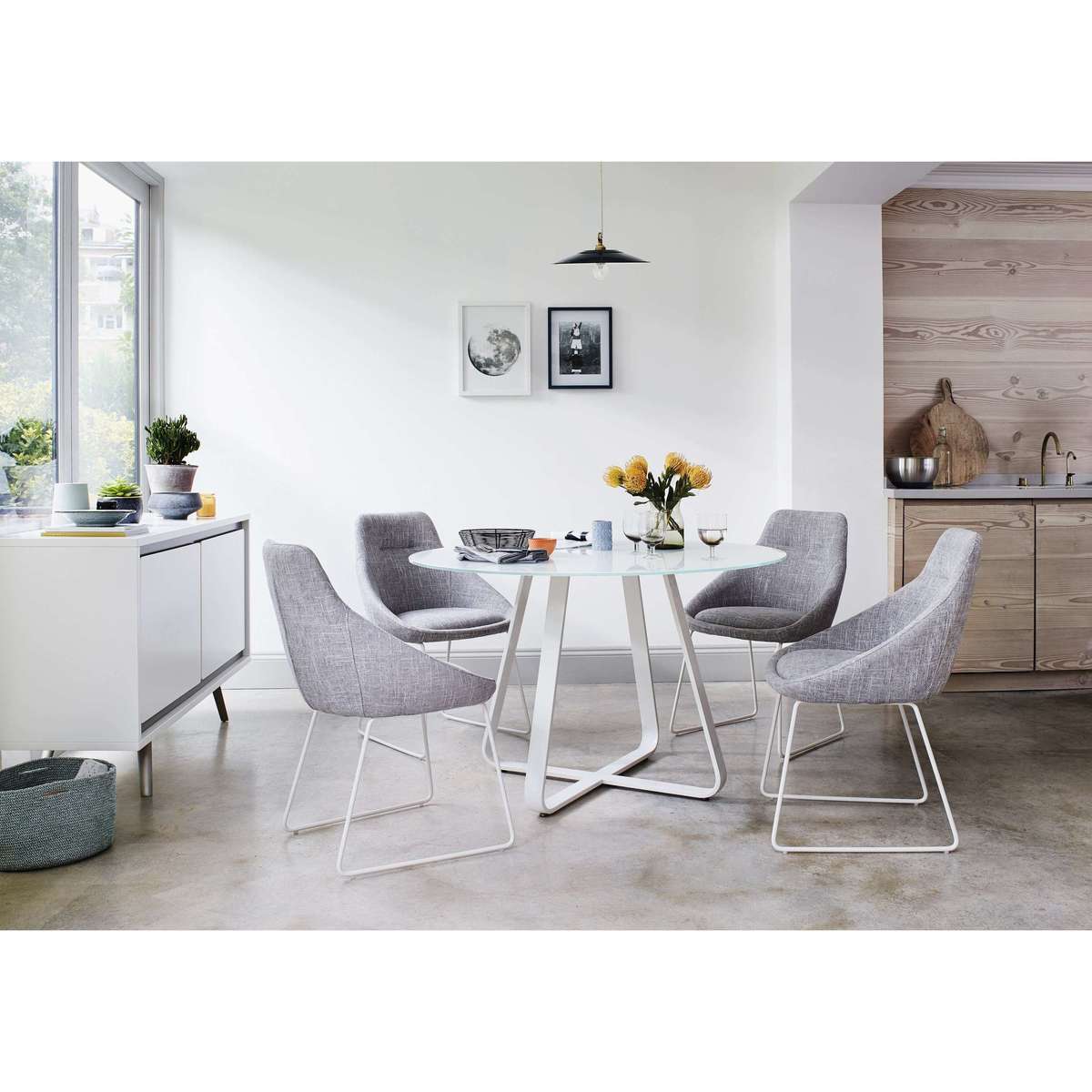 Jakob Pair of Upholstered Dining Chairs – image 4