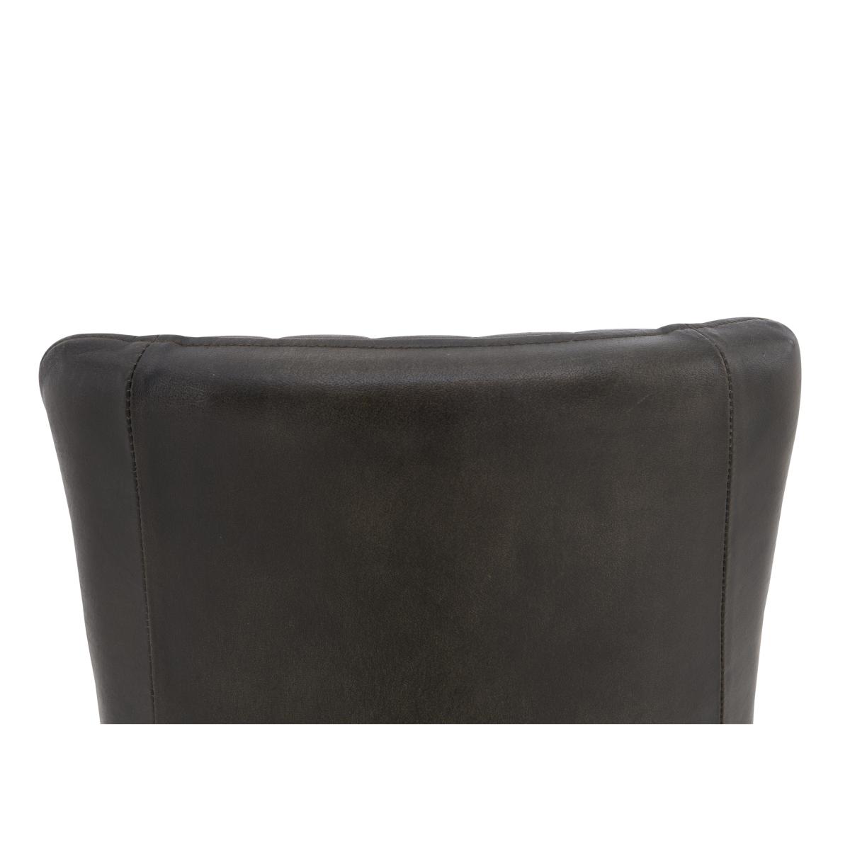 Dee Cantilever Leather Dining Chair - Grey – image 4