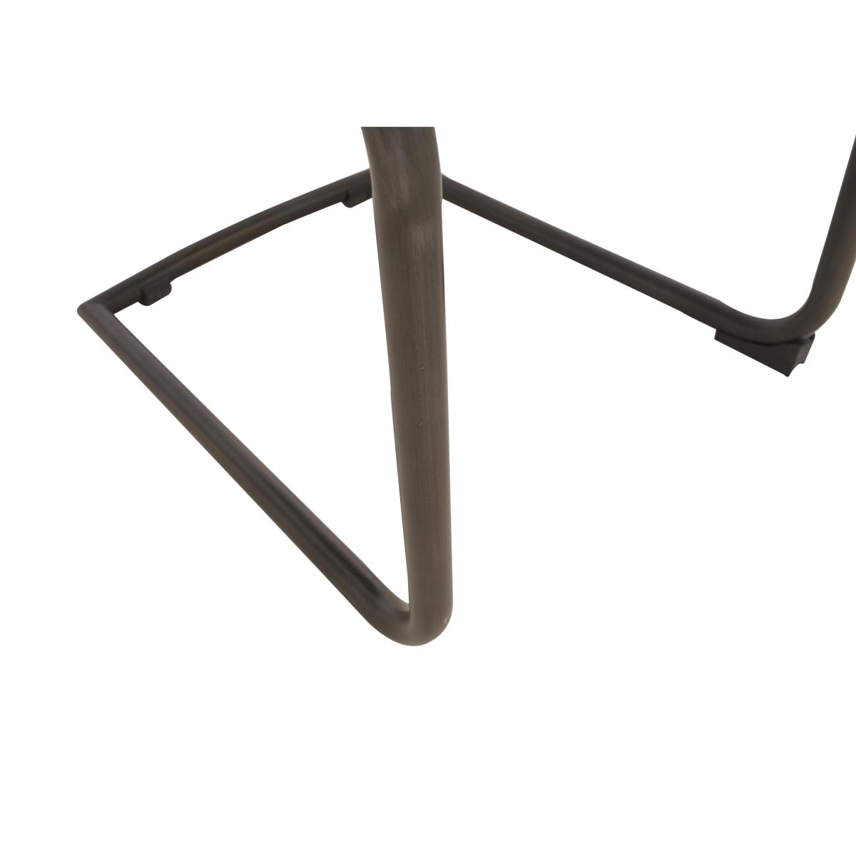 Dee Cantilever Leather Dining Chair - Grey – image 5