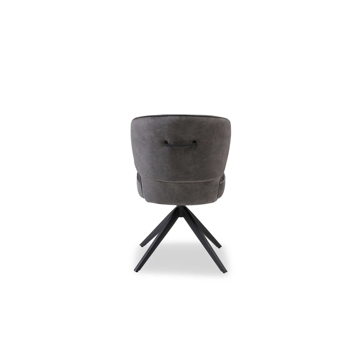 Imperium Set of 4 Fabric Swivel Dining Chairs - Chocolate – image 3