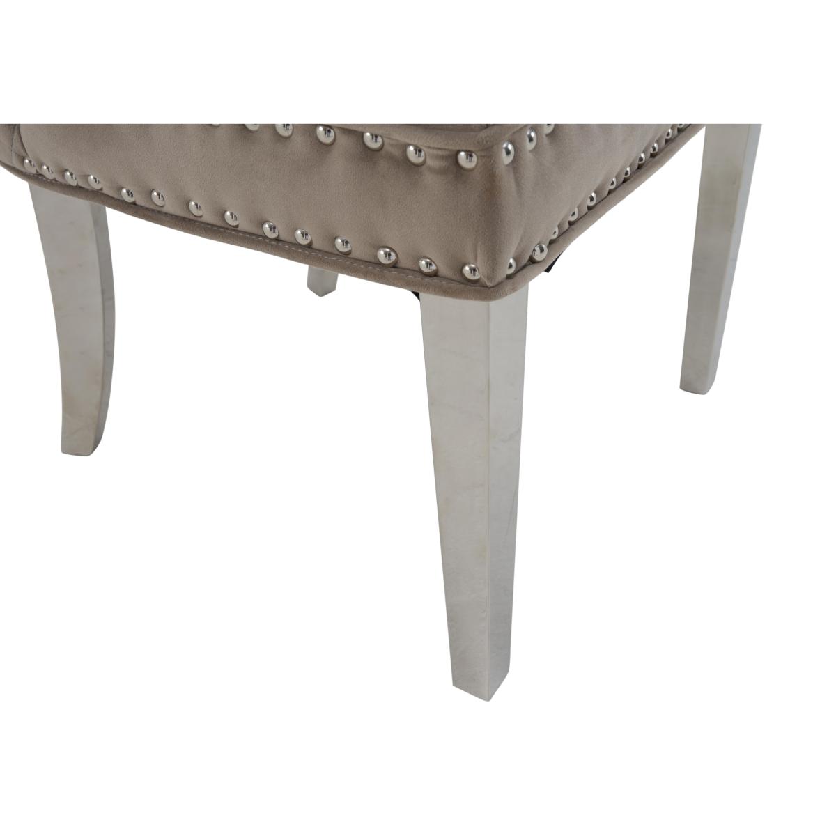 Chennai Set of 6 Quilted Dining Chairs – image 5