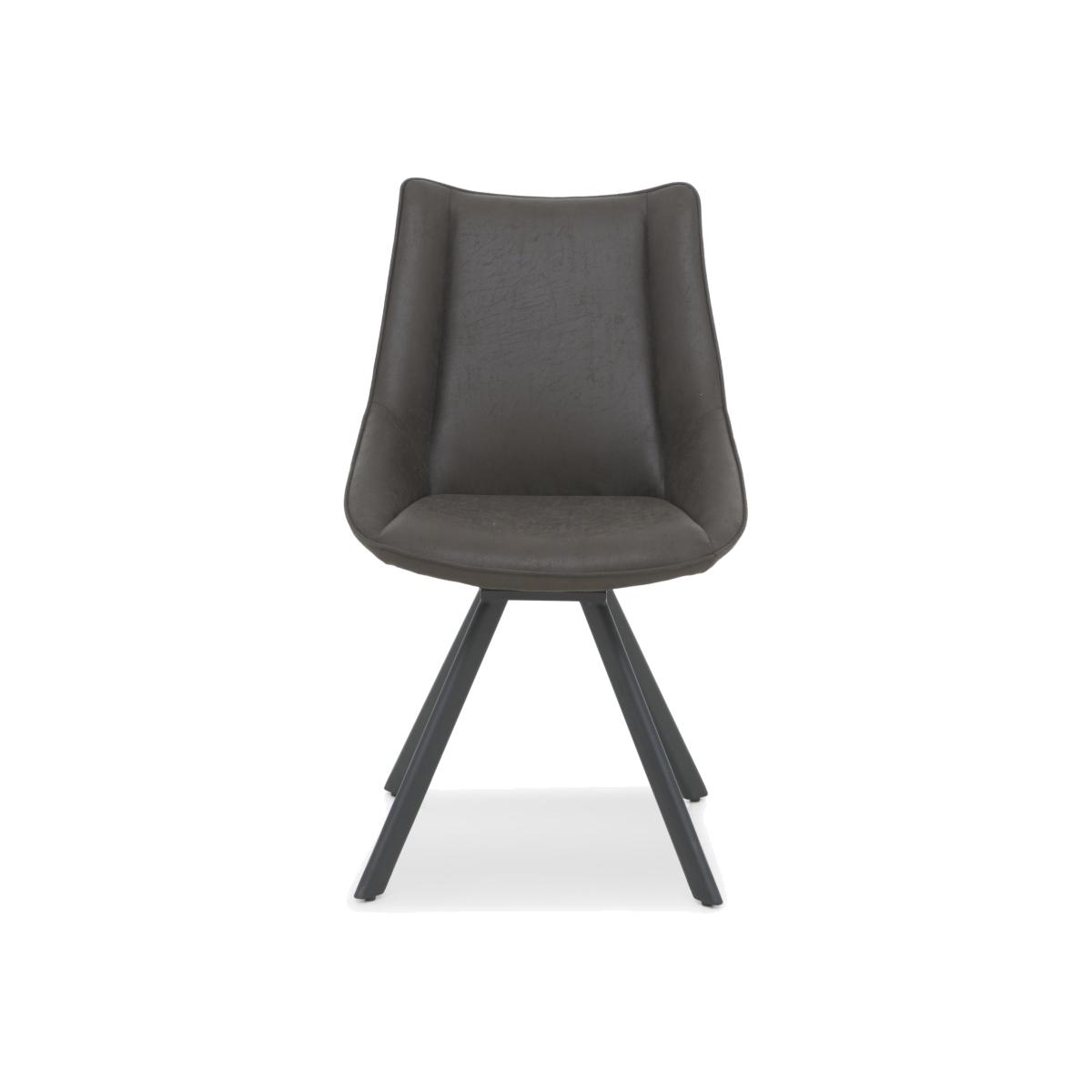 Lucio Faux Leather Swivel Dining Chair – image 1