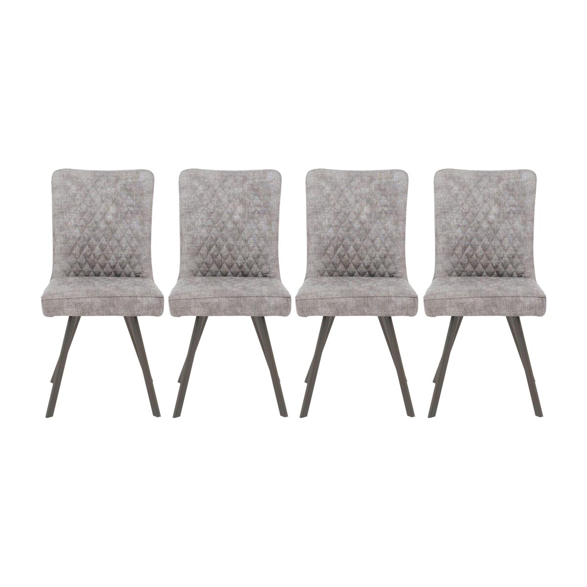 Earth Set of 4 Dining Chairs - Platinum – image 1