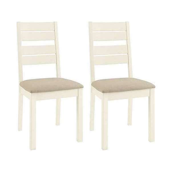 Compton Pair of Slatted Dining Chairs – image 2