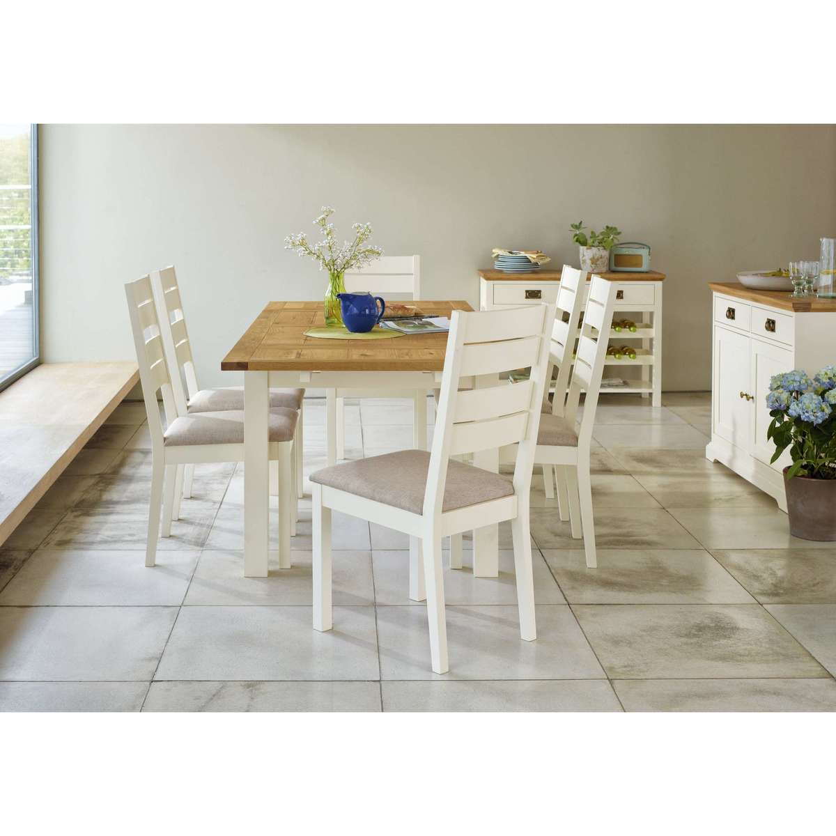 Compton Pair of Slatted Dining Chairs – image 3