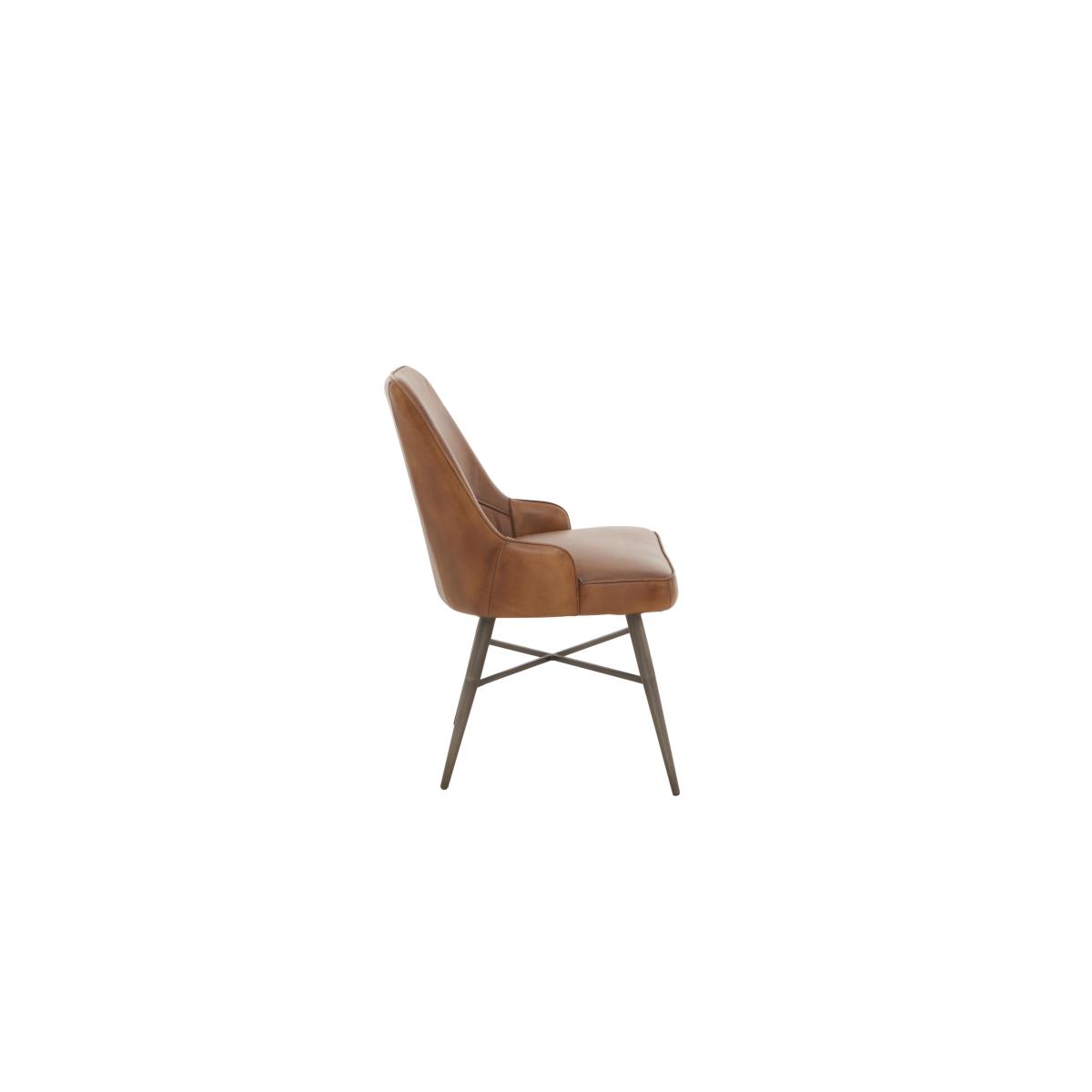 Val Leather Dining Chair - Dark Grey – image 7